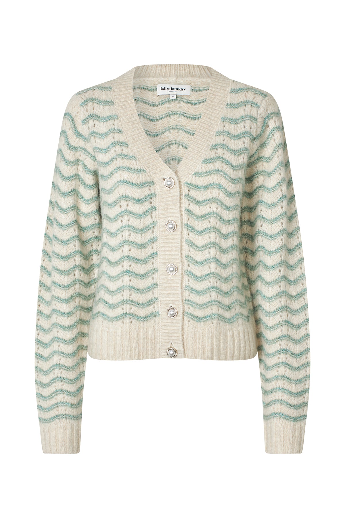 Lollys Laundry LanoLL Cardigan Cardigan Gedämpftes Grün