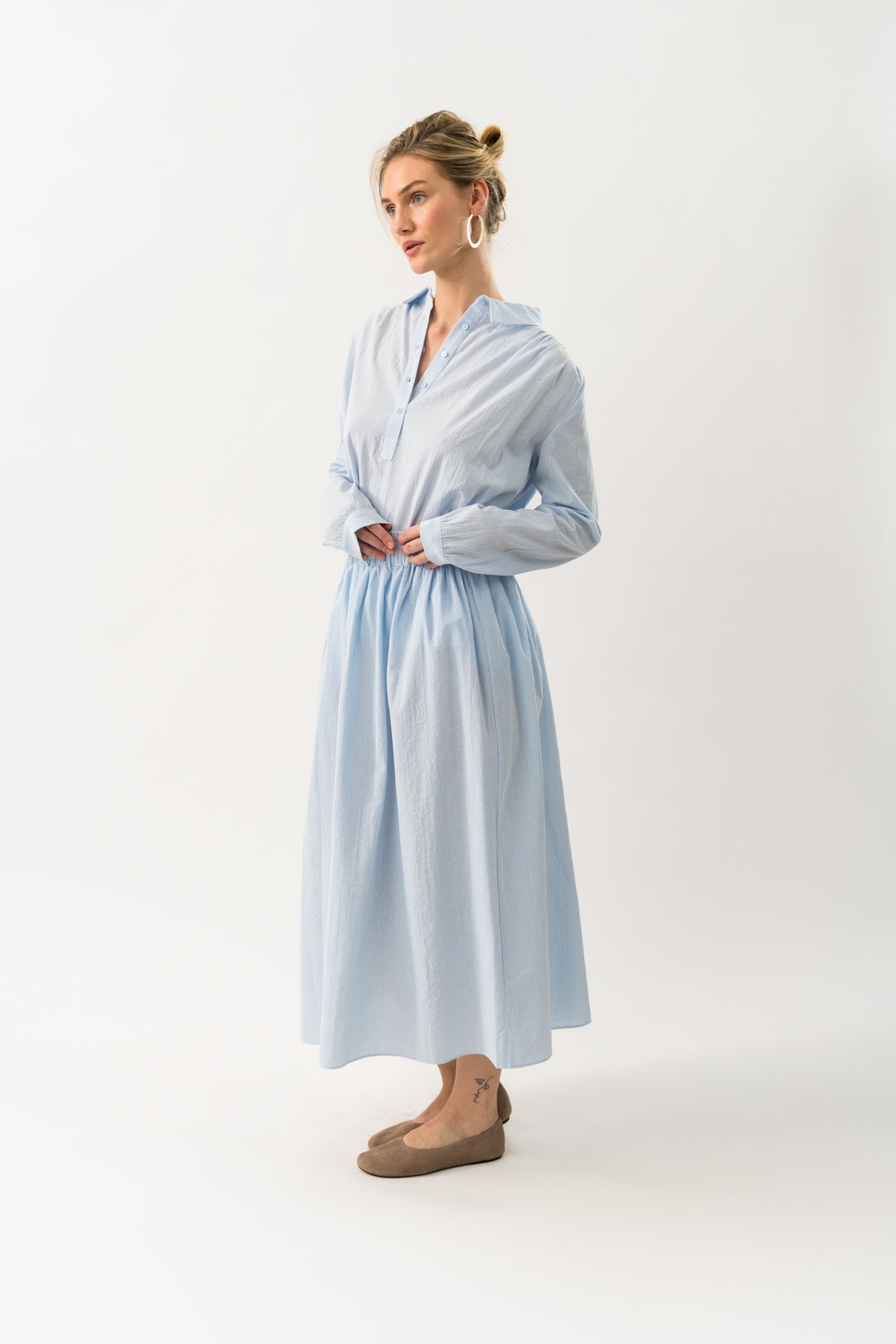 Lollys Laundry LariLL Hemdbluse Shirt Hellblau