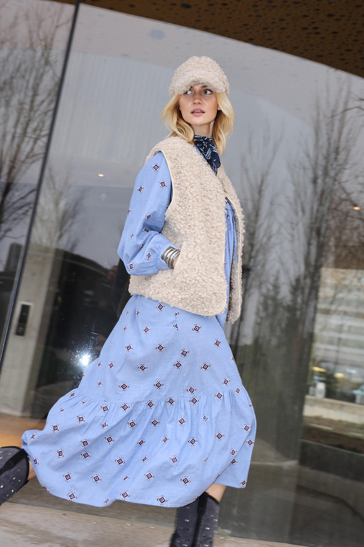 LatourLL Maxi Kleid - Hellblau