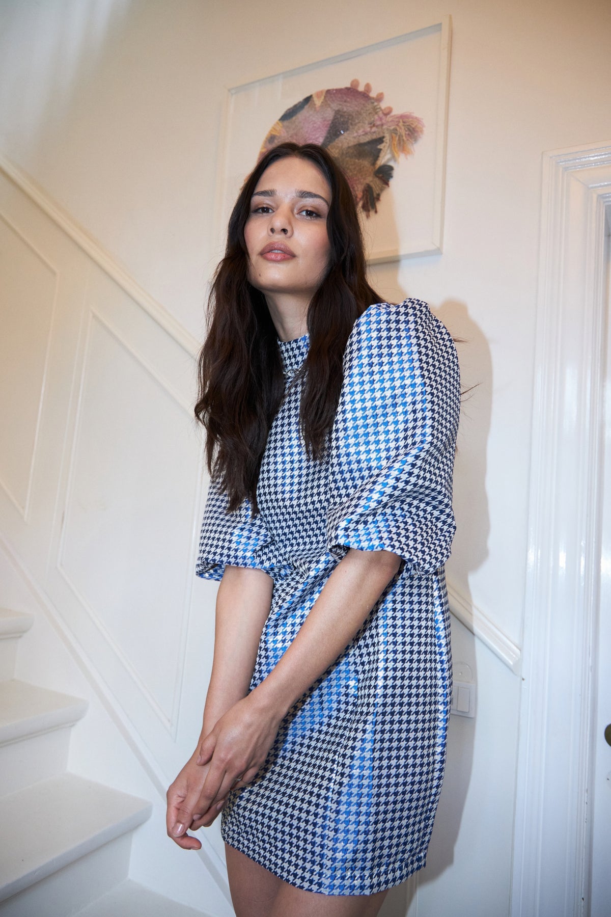 Lollys Laundry LausanneLL Short Dress SS Dress Karomuster