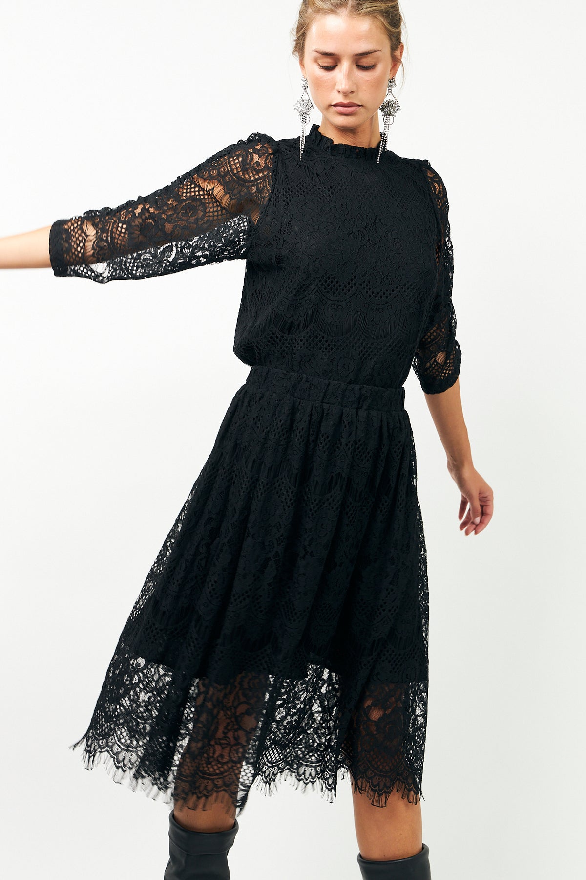 Lollys Laundry LilouLL Bluse Blouse Schwarz