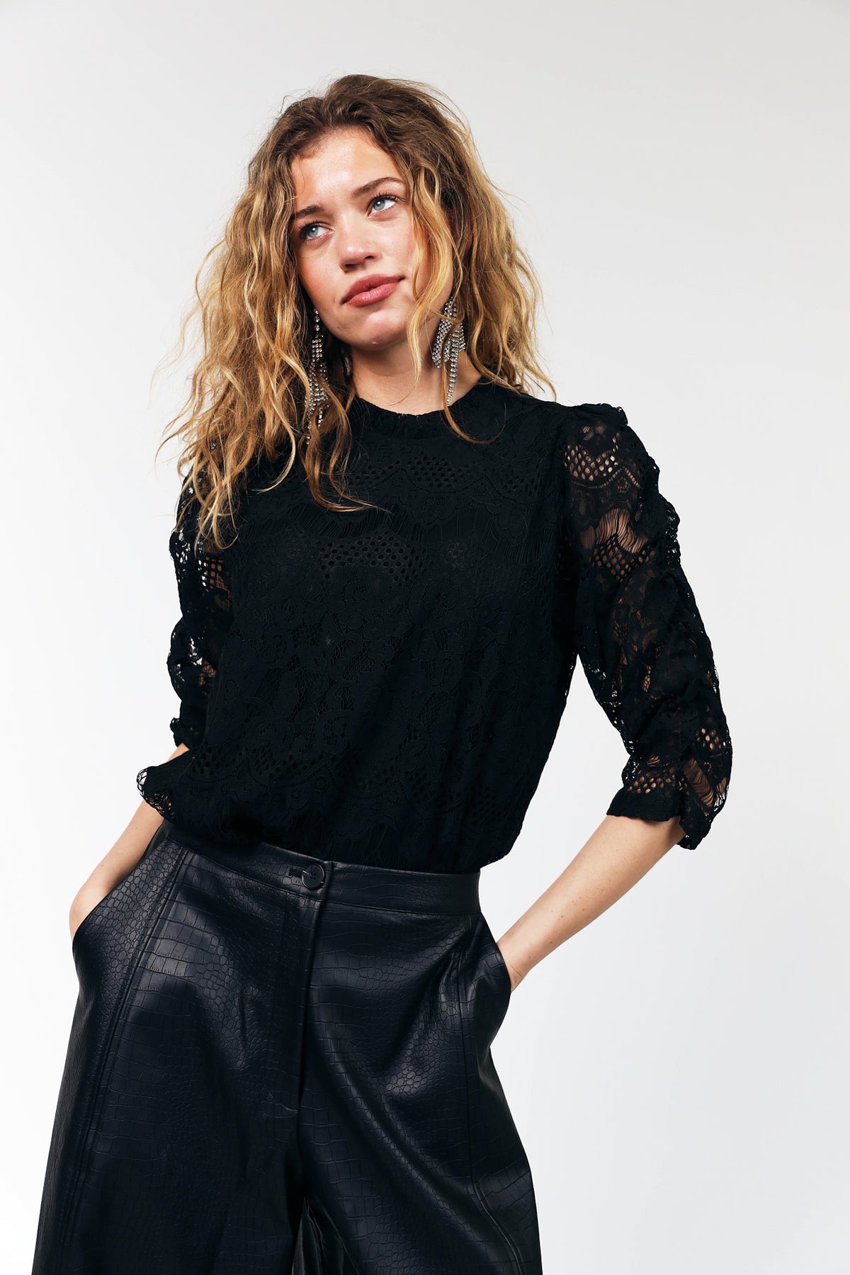 Lollys Laundry LilouLL Bluse Blouse Schwarz