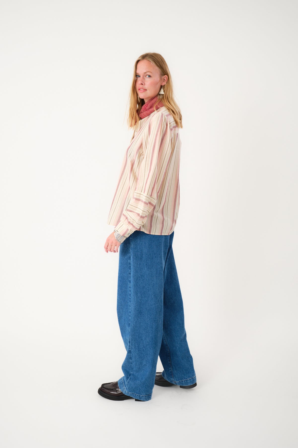 Lollys Laundry LinaLL Hemdbluse Shirt Altrosa