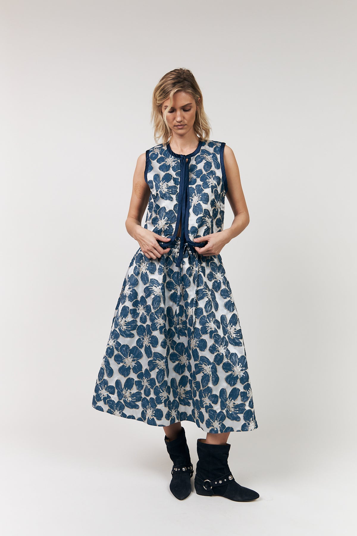 Lollys Laundry LivLL Weste Vest Blau