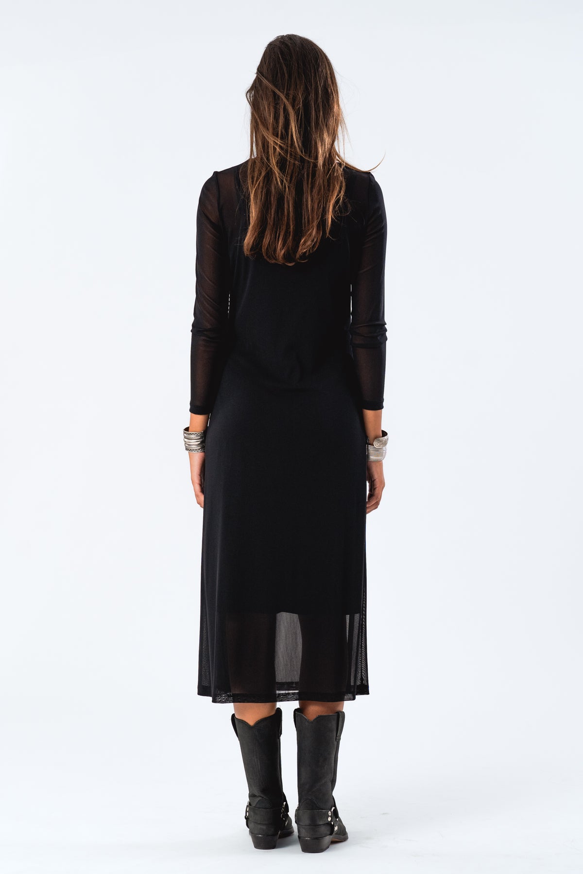 Lollys Laundry LoganLL Maxi Dress LS Dress Schwarz