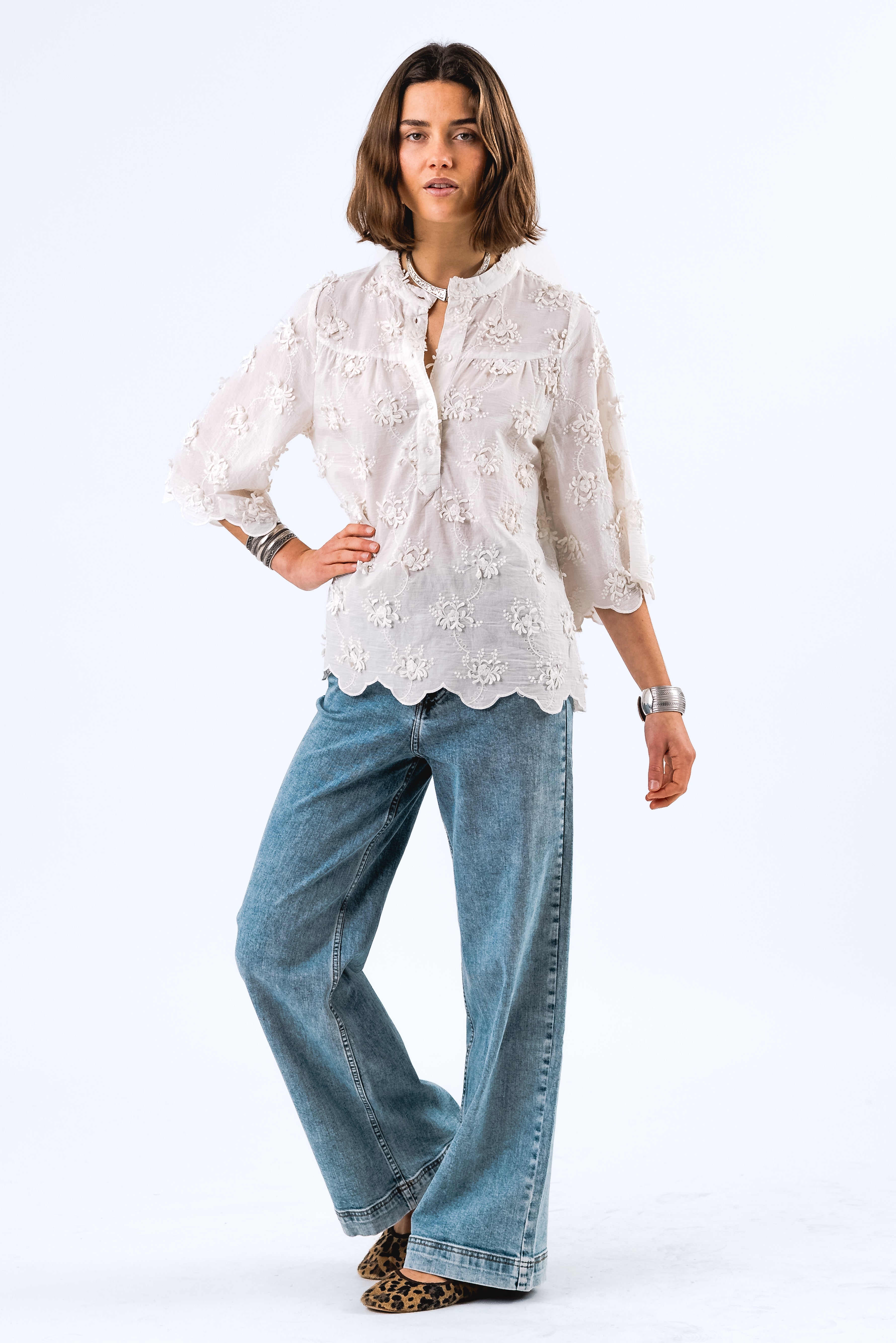 LouiseLL Bluse - Creme