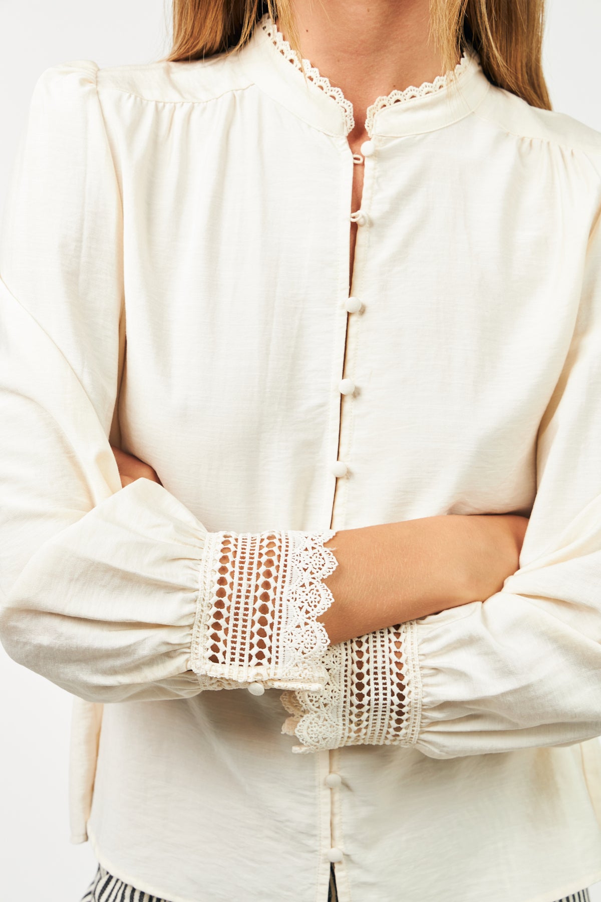 Lollys Laundry LuceLL Hemdbluse Shirt Creme
