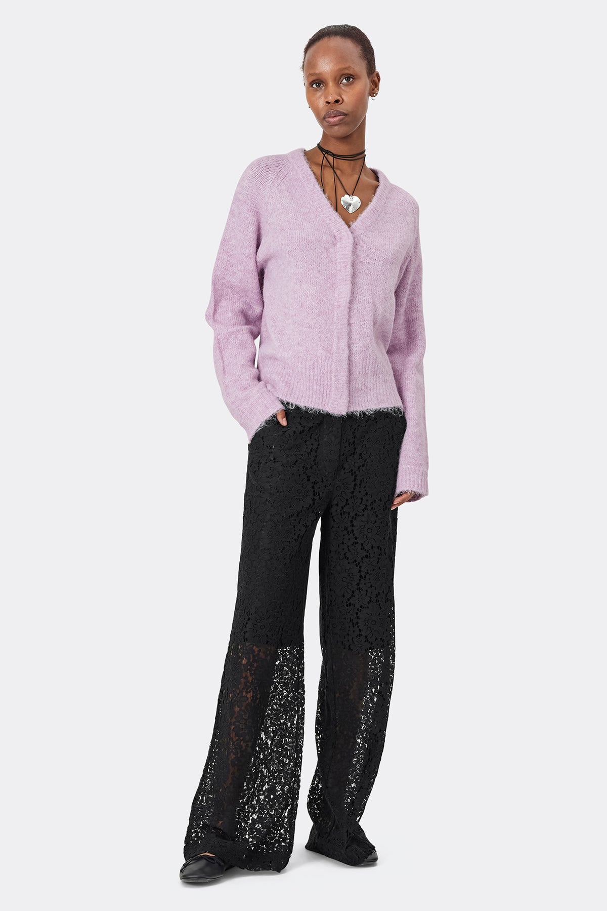 Lollys Laundry LucilleLL Cardigan LS Cardigan Lavendel