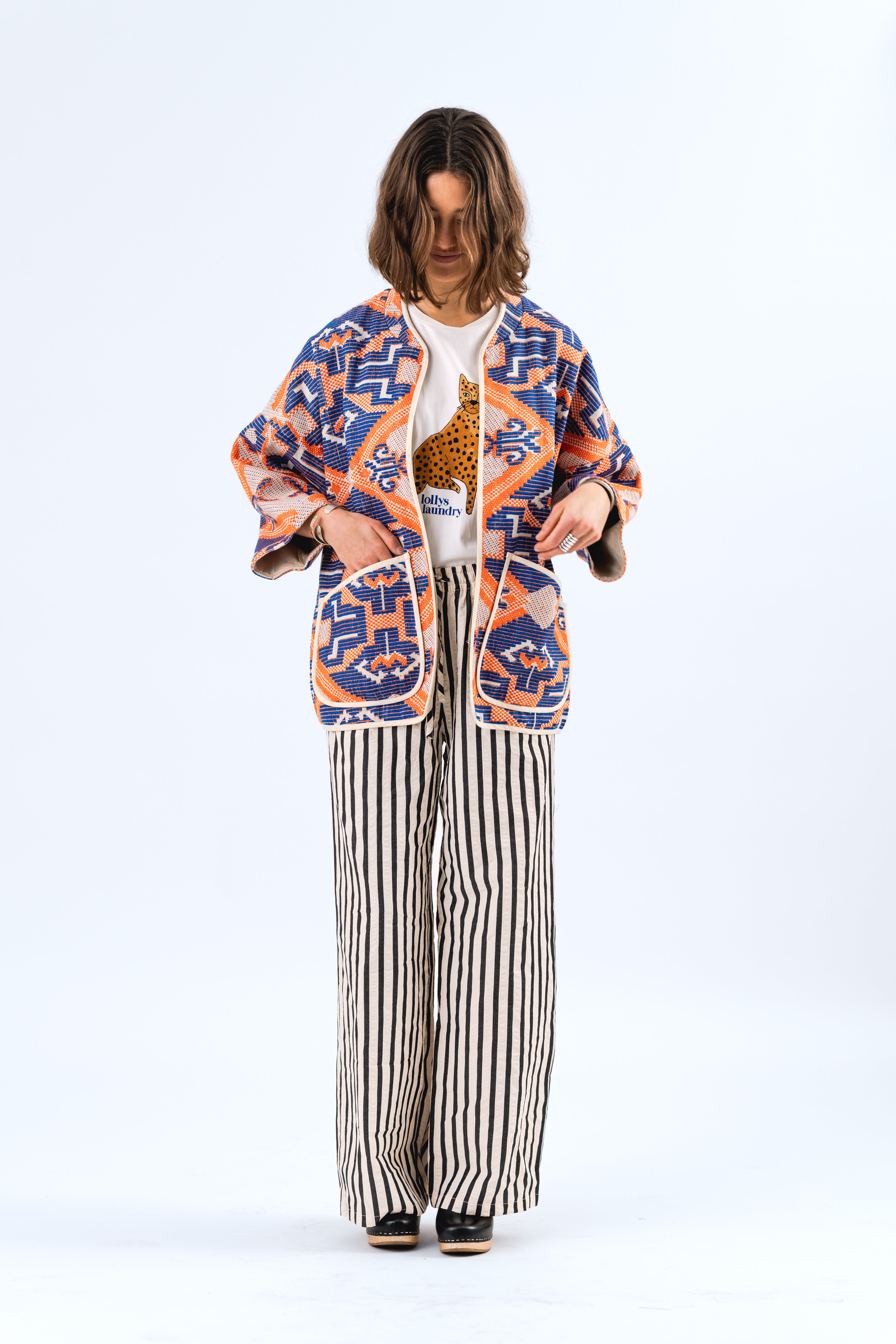 Lollys Laundry LuluLL Jacke 3/4 Kimono 38 Orange