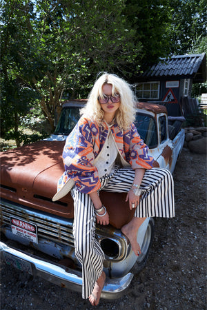 Lollys Laundry LuluLL Jacke 3/4 Kimono 38 Orange