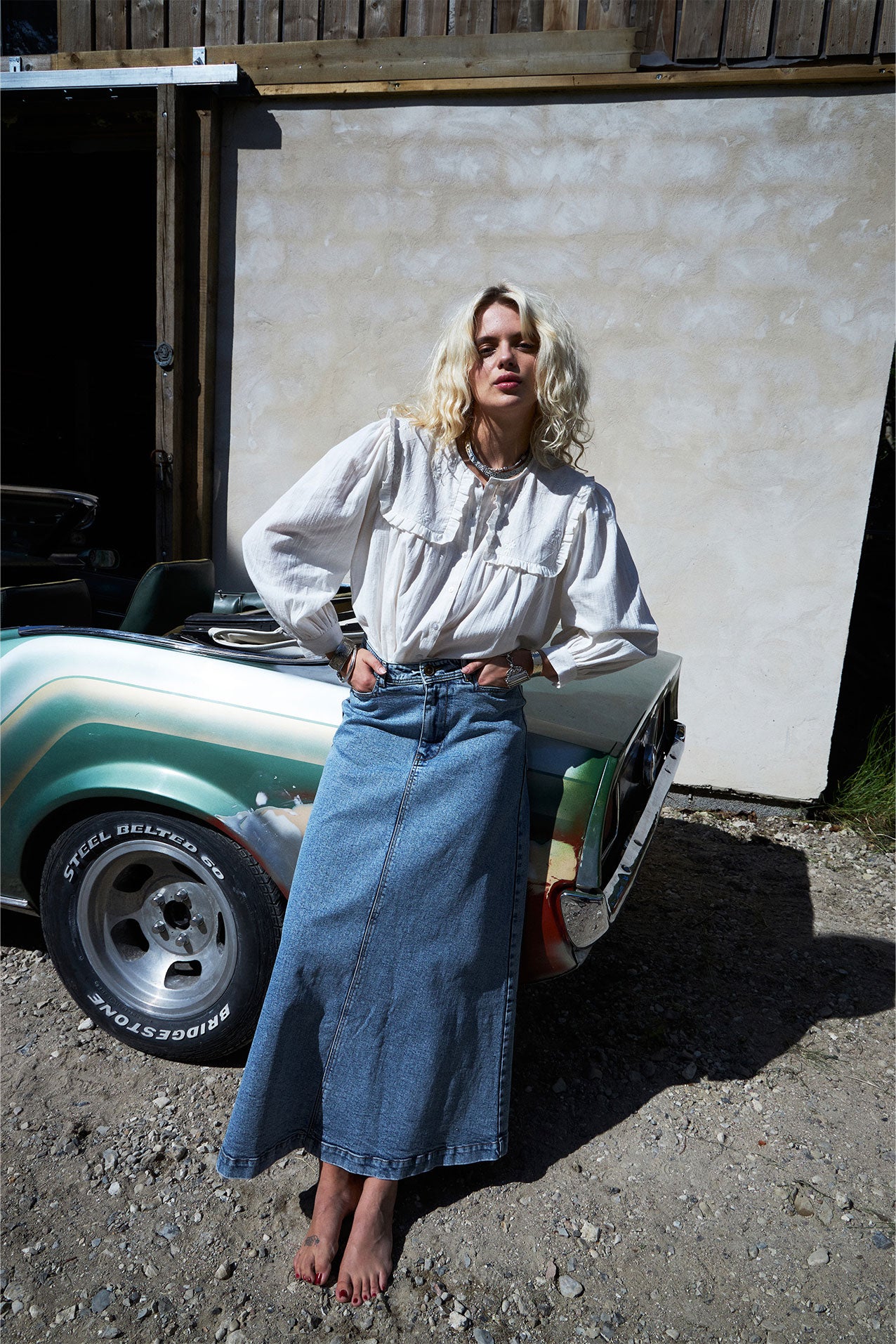 Lollys Laundry LunaLL Maxi Rock Skirt 20 Blue