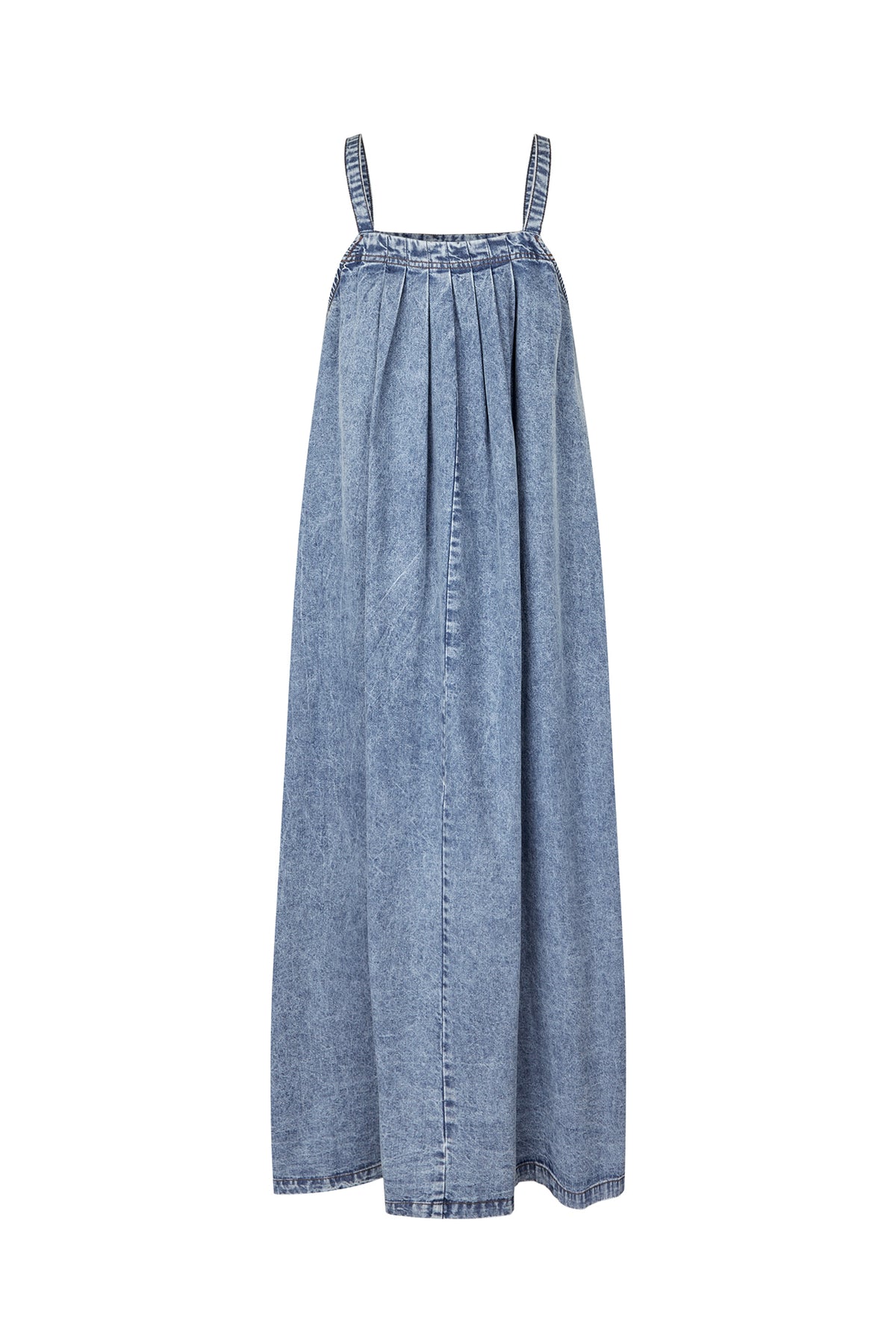 Lollys Laundry LungoLL Maxi Kleid Dress Blaues Denim