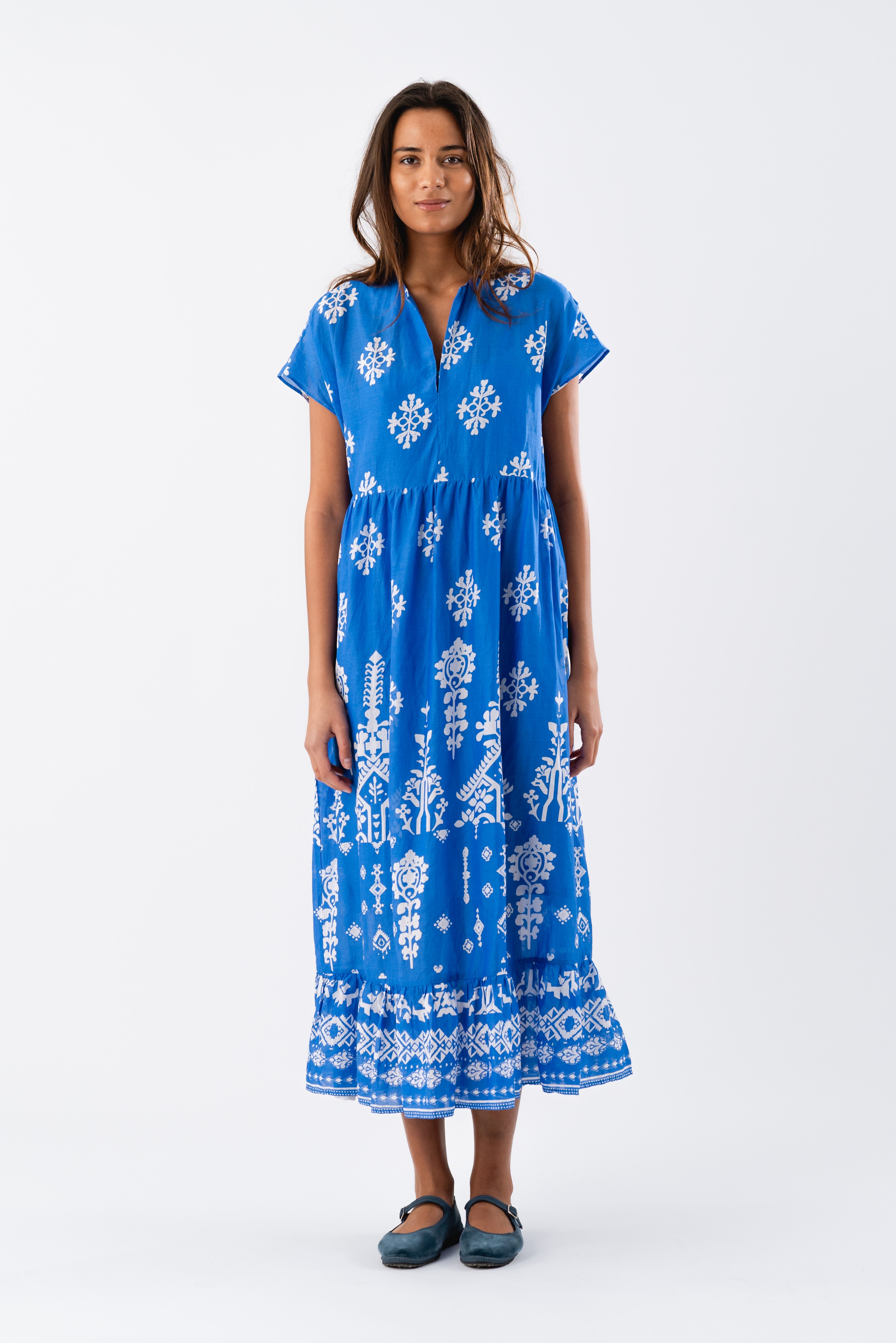 MackayLL Maxi Dress SS - Blue