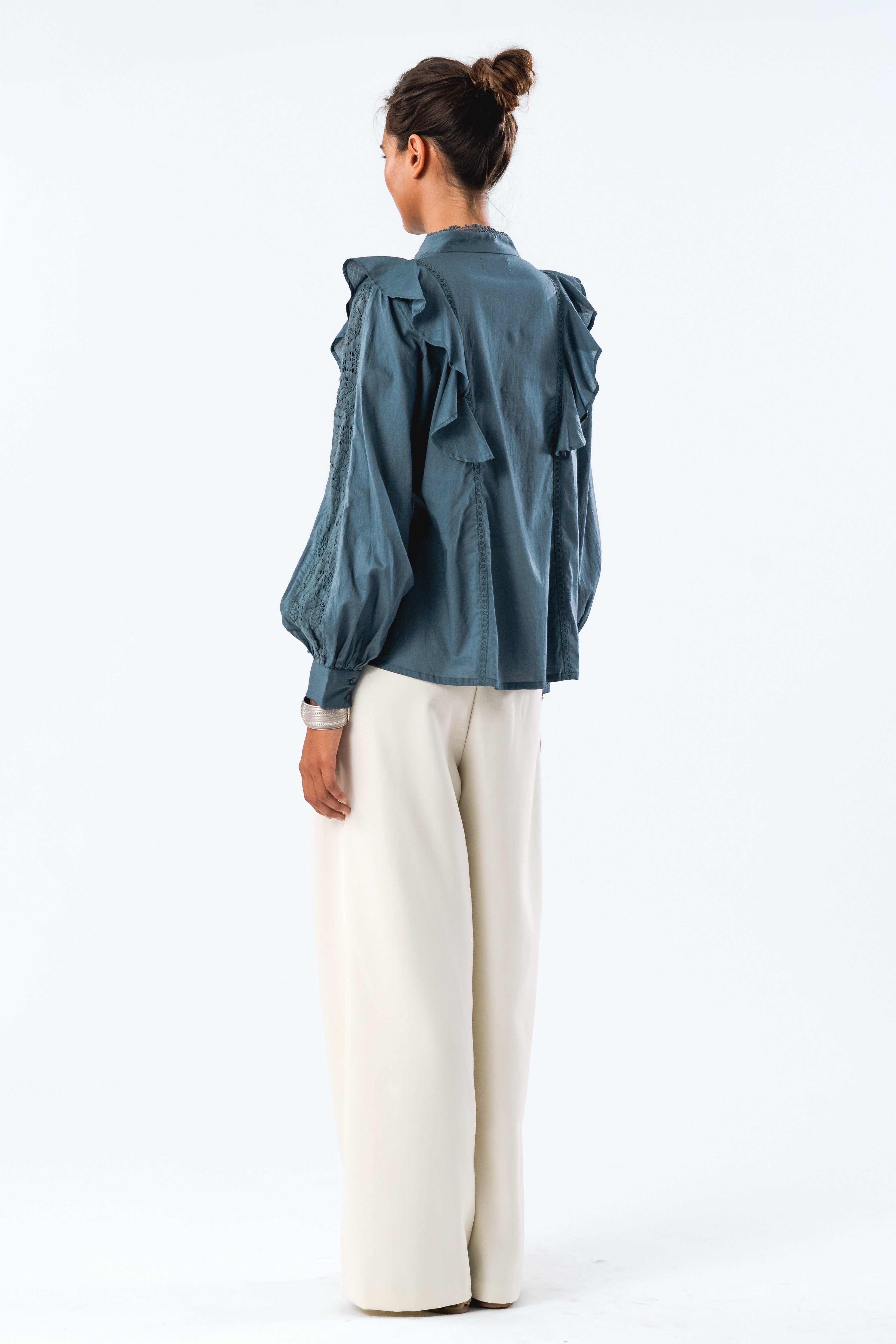 MajaLL Shirt LS - Dusty Blue