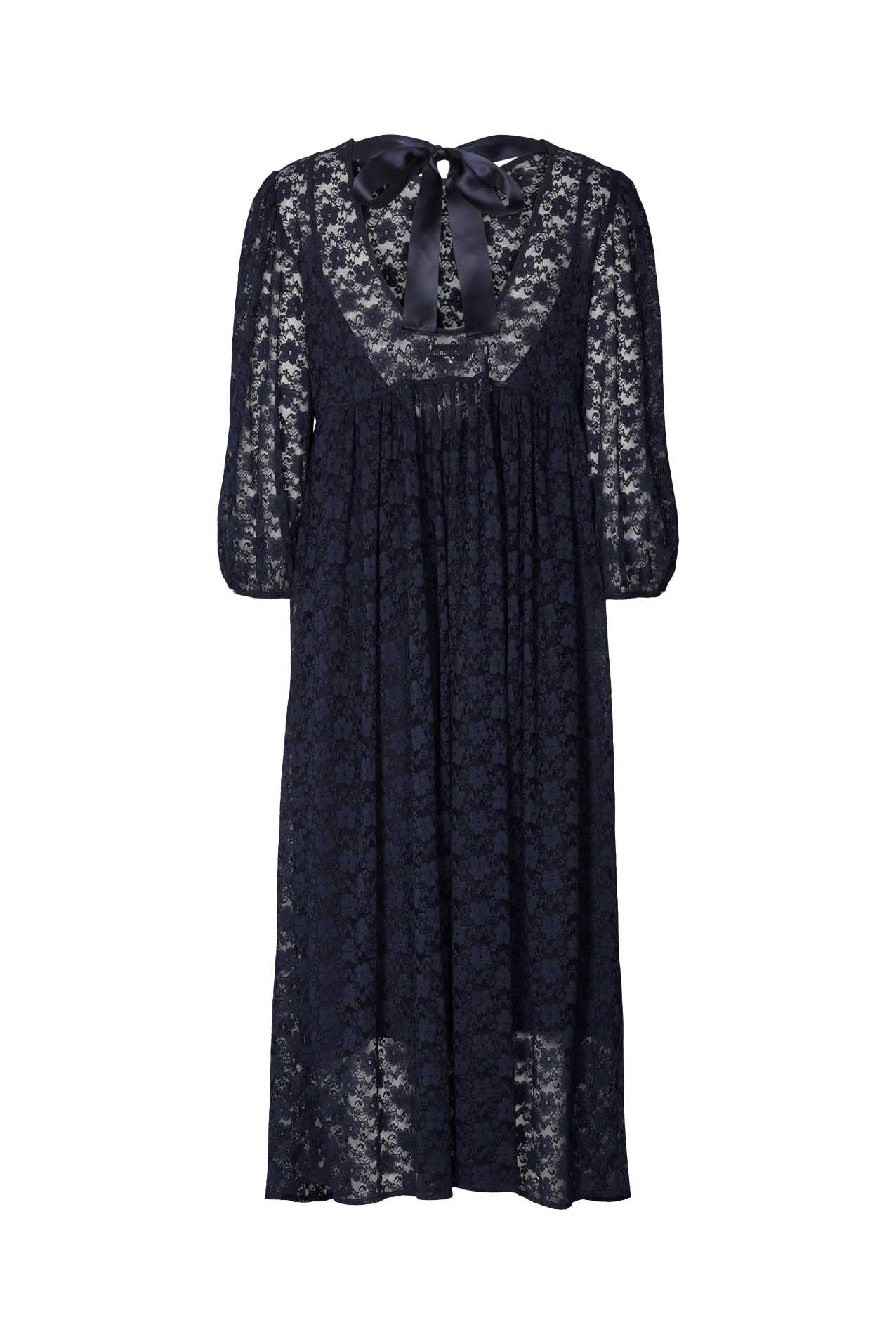 Marion Dress - Dark Blue