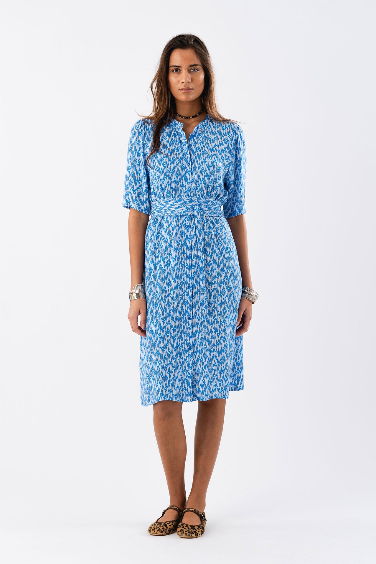 MataLL Midi Kleid - Blau