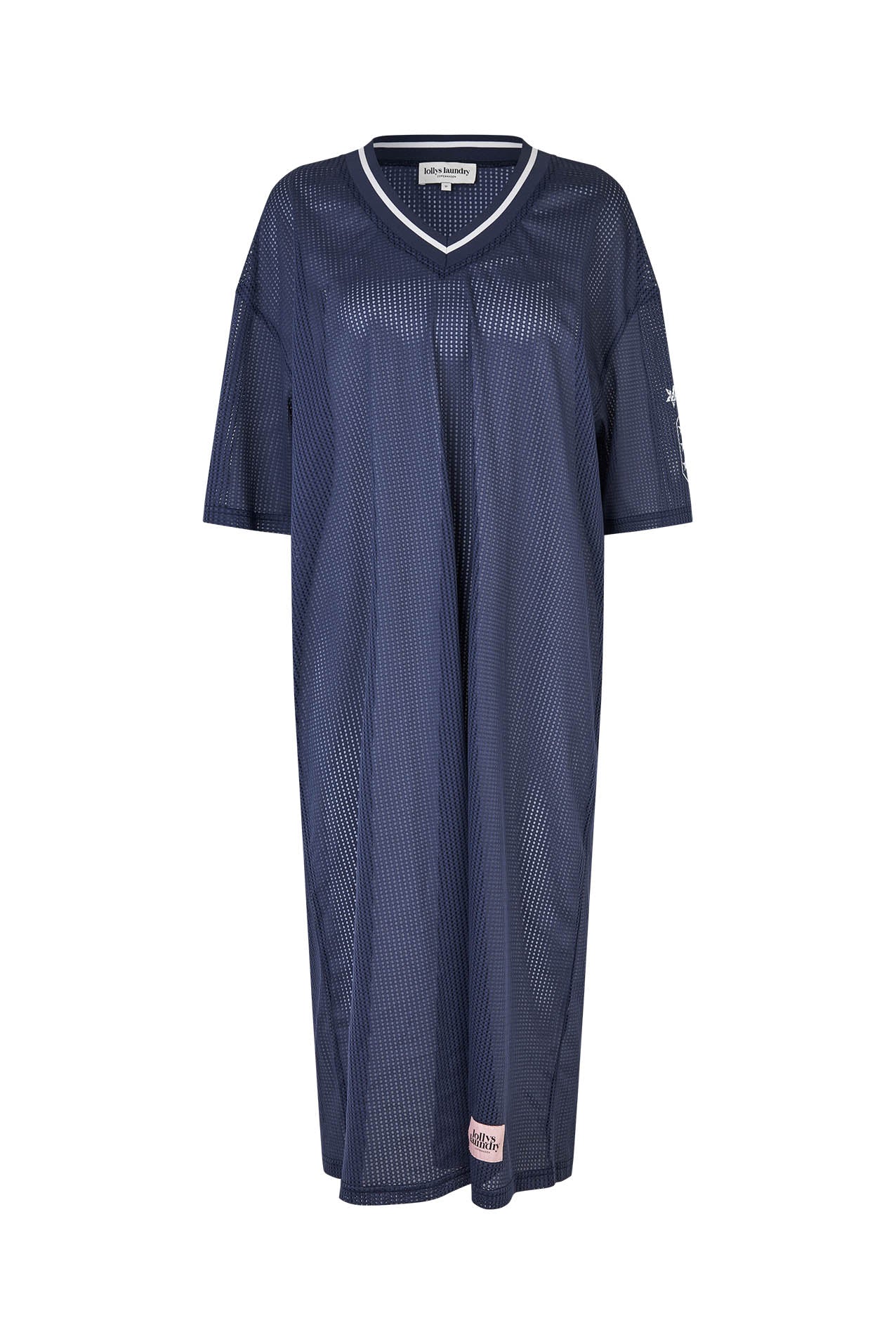 Lollys Laundry MillaLL sportliches Mesh Kleid Dress 23 Dark Blue