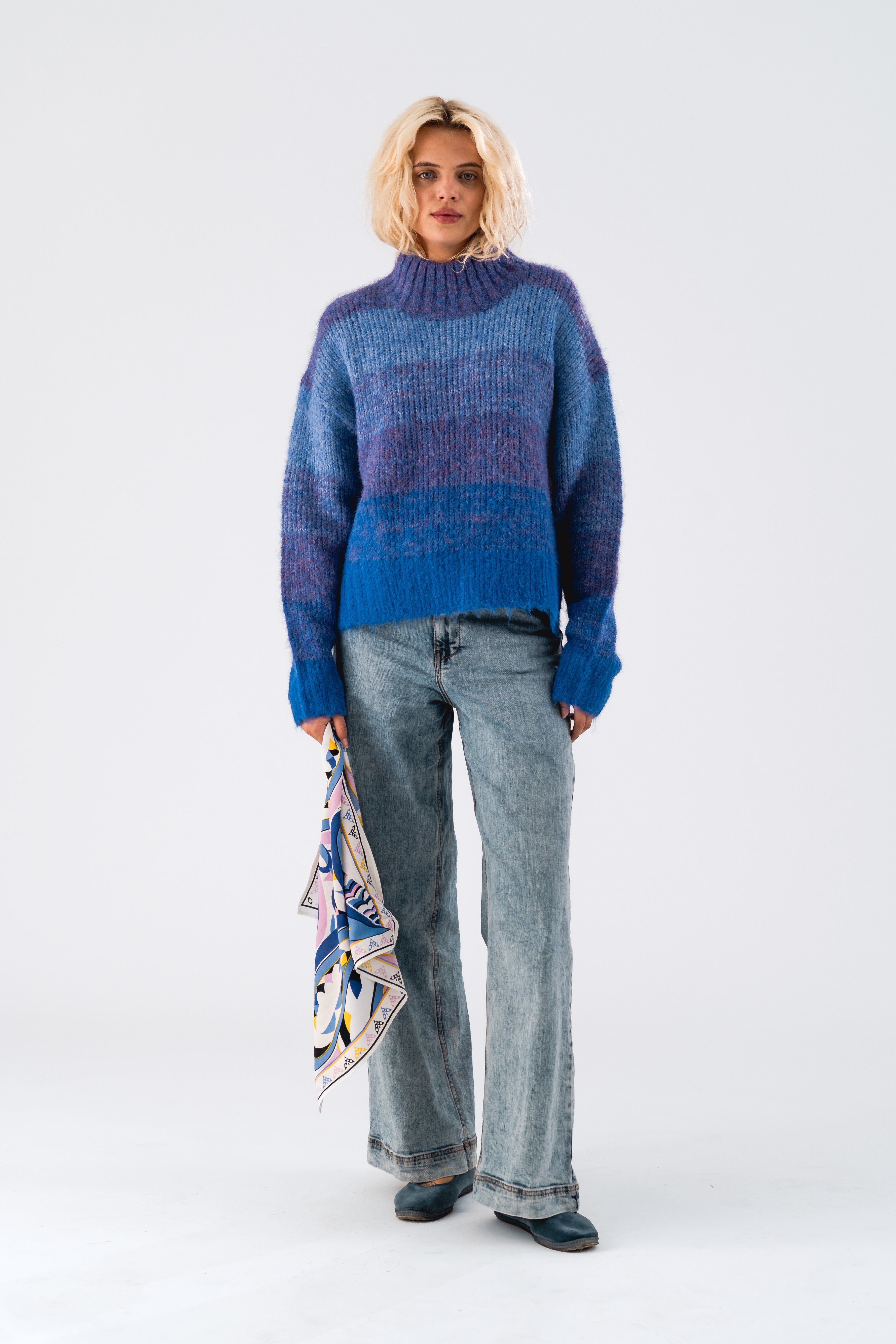MilleLL Knit LS - Blue