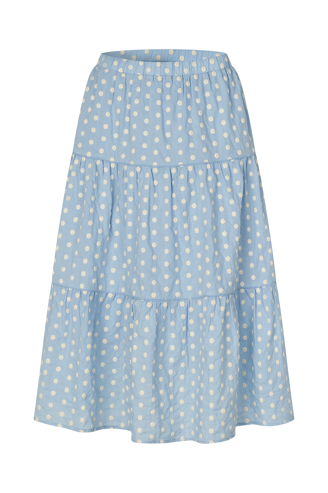 Lollys Laundry MorningLL Midi Rock Skirt Hellblau