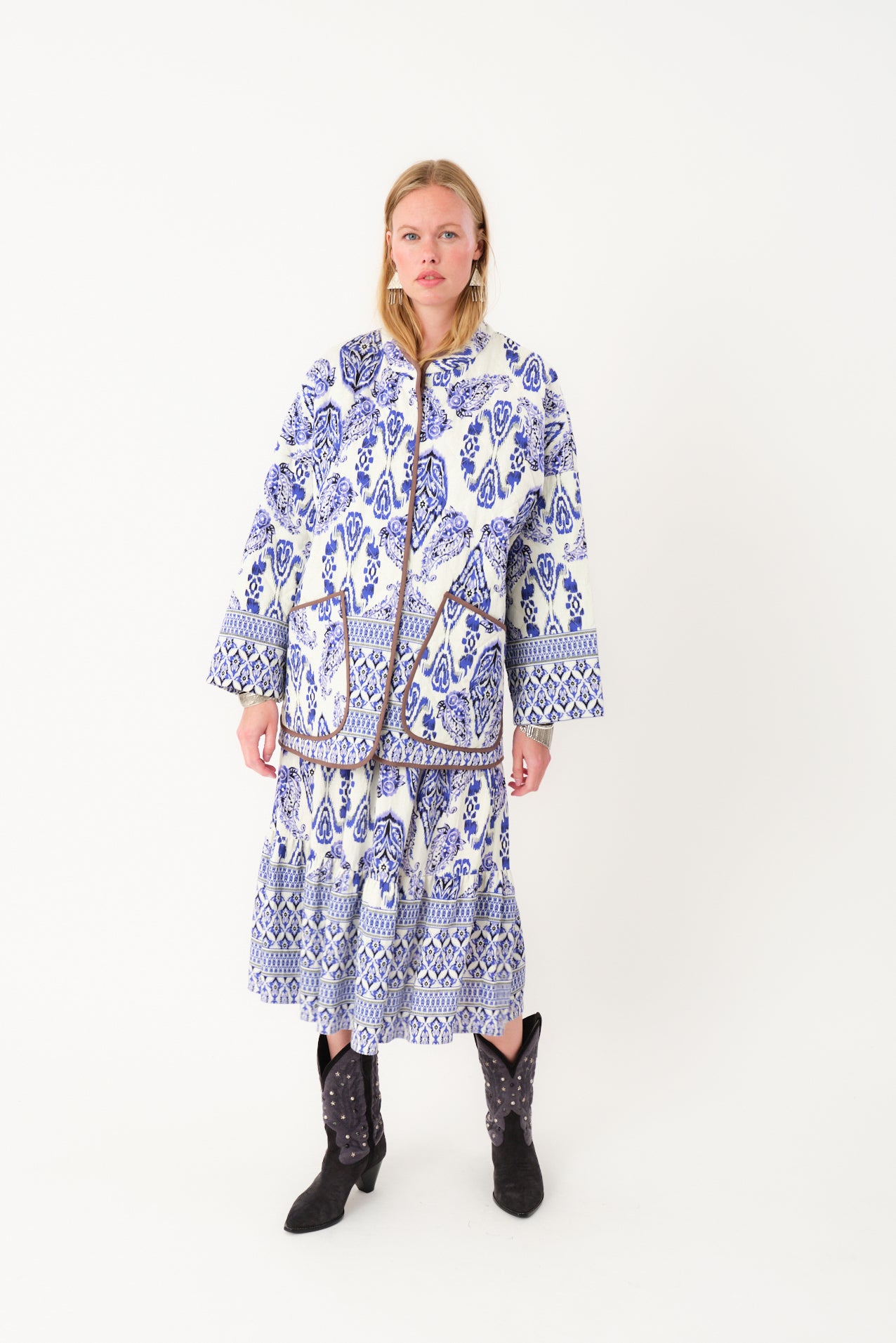 Lollys Laundry MorningLL Midi Röcke Skirt 20 Blue