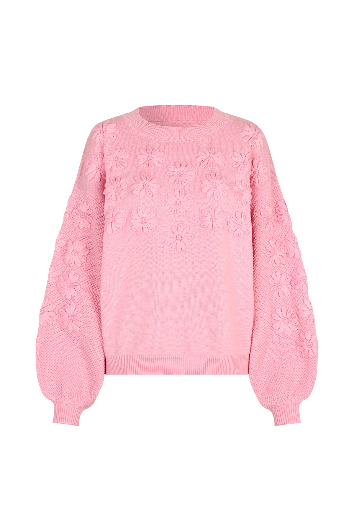 Lollys Laundry MusaLL Strickpullover Jumper Neon pink