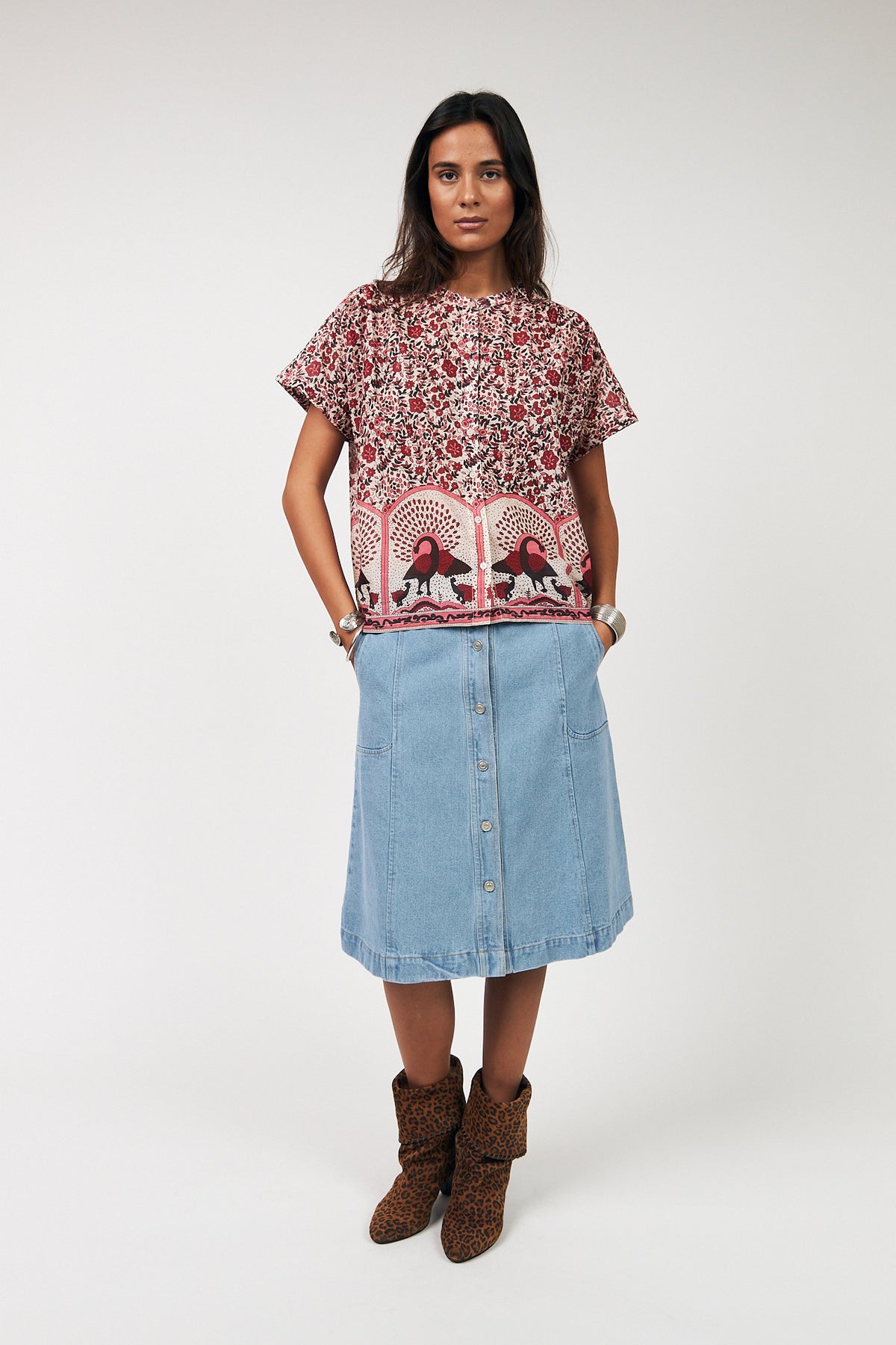 Lollys Laundry MyaLL Bluse Shirt Rot