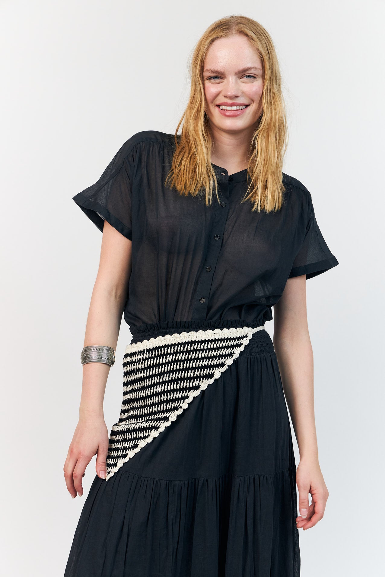 MyaLL Bluse - Verblasstes Schwarz