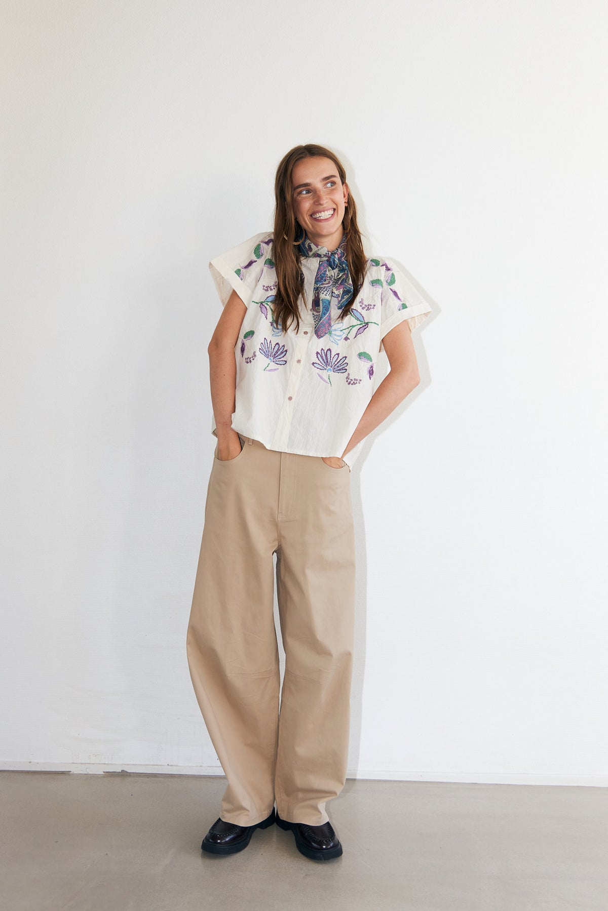 Lollys Laundry MyaLL Hemdbluse Shirt Creme