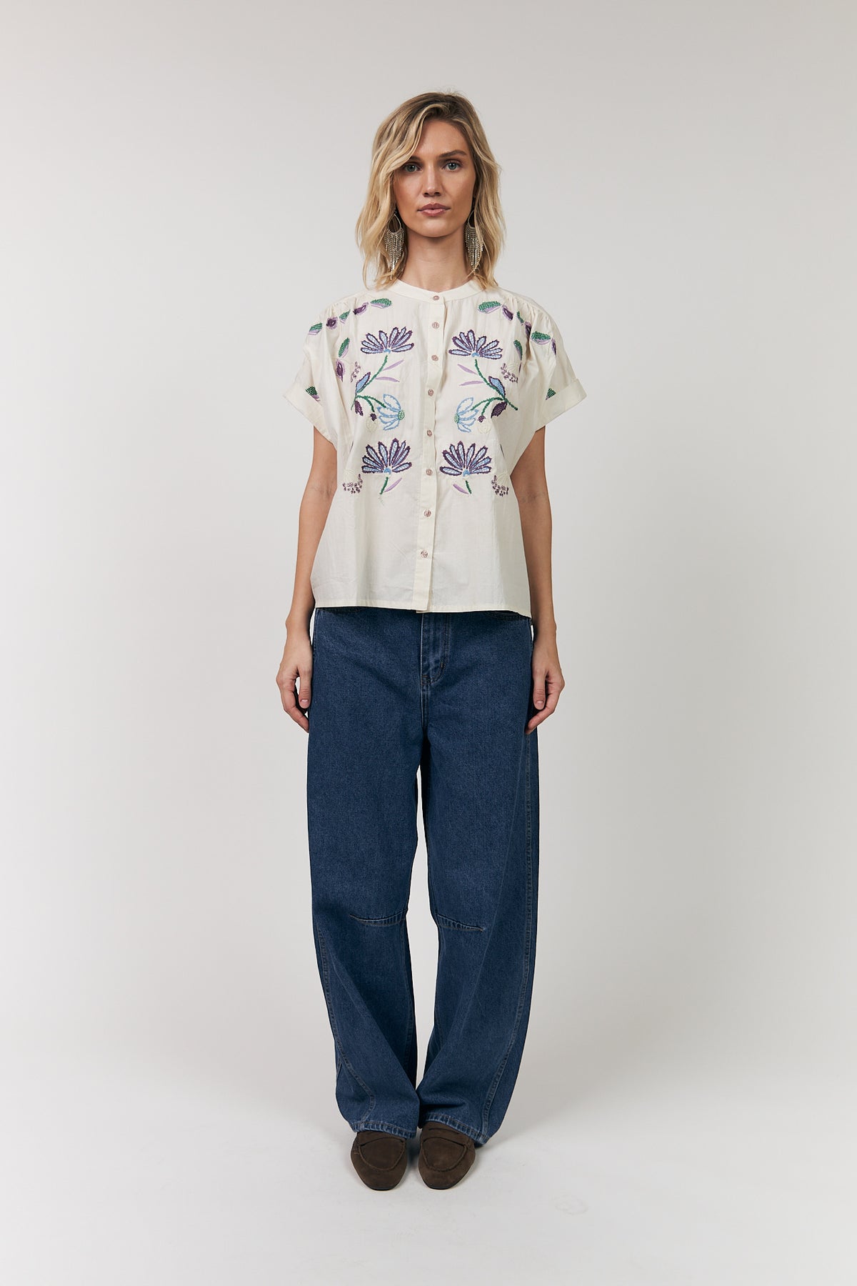 Lollys Laundry MyaLL Hemdbluse Shirt Creme