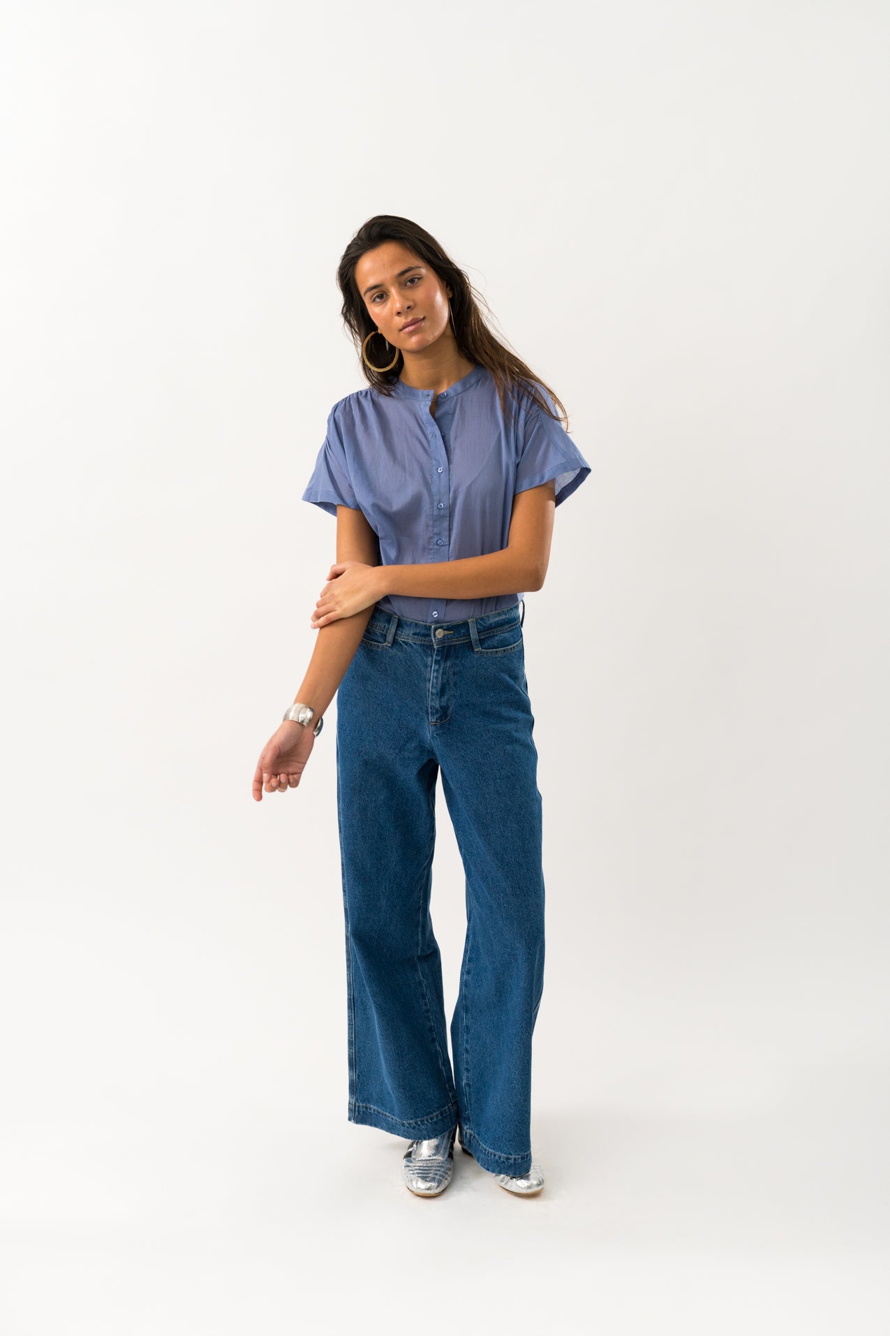 Lollys Laundry MyaLL Hemdbluse Shirt 20 Blue