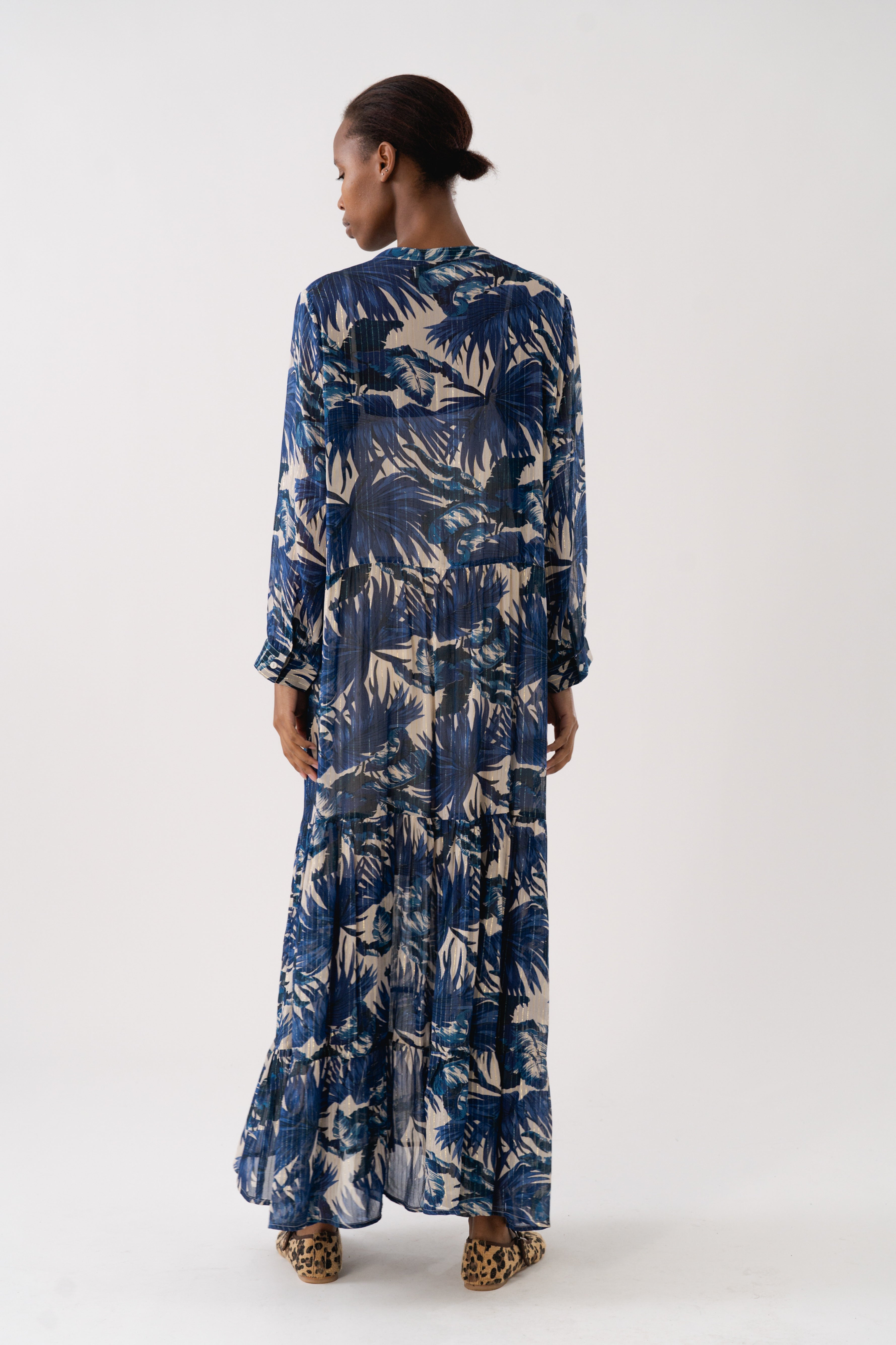 NeeLL Maxi Dress LS - Blue