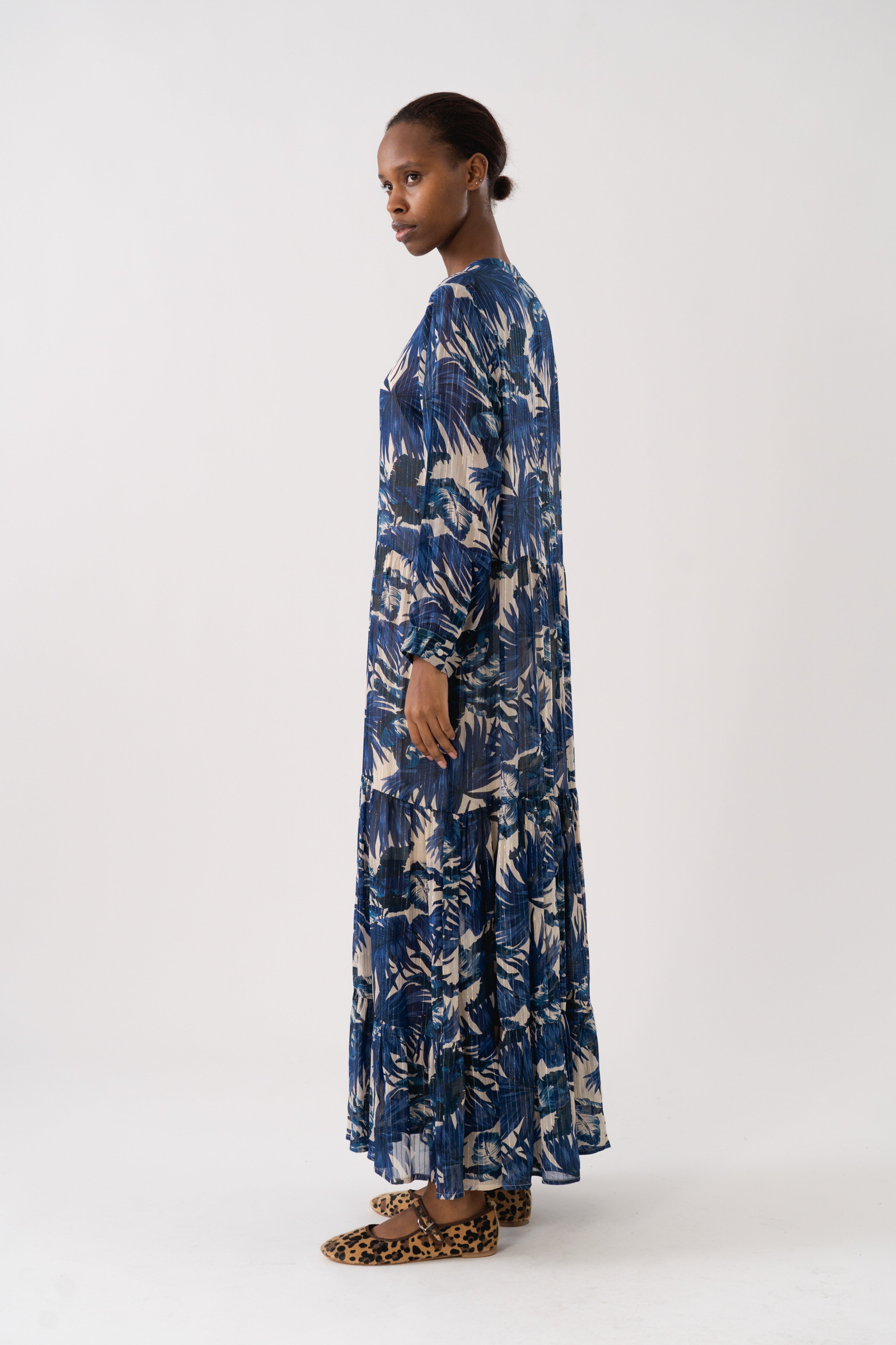 NeeLL Maxi Dress LS - Blue
