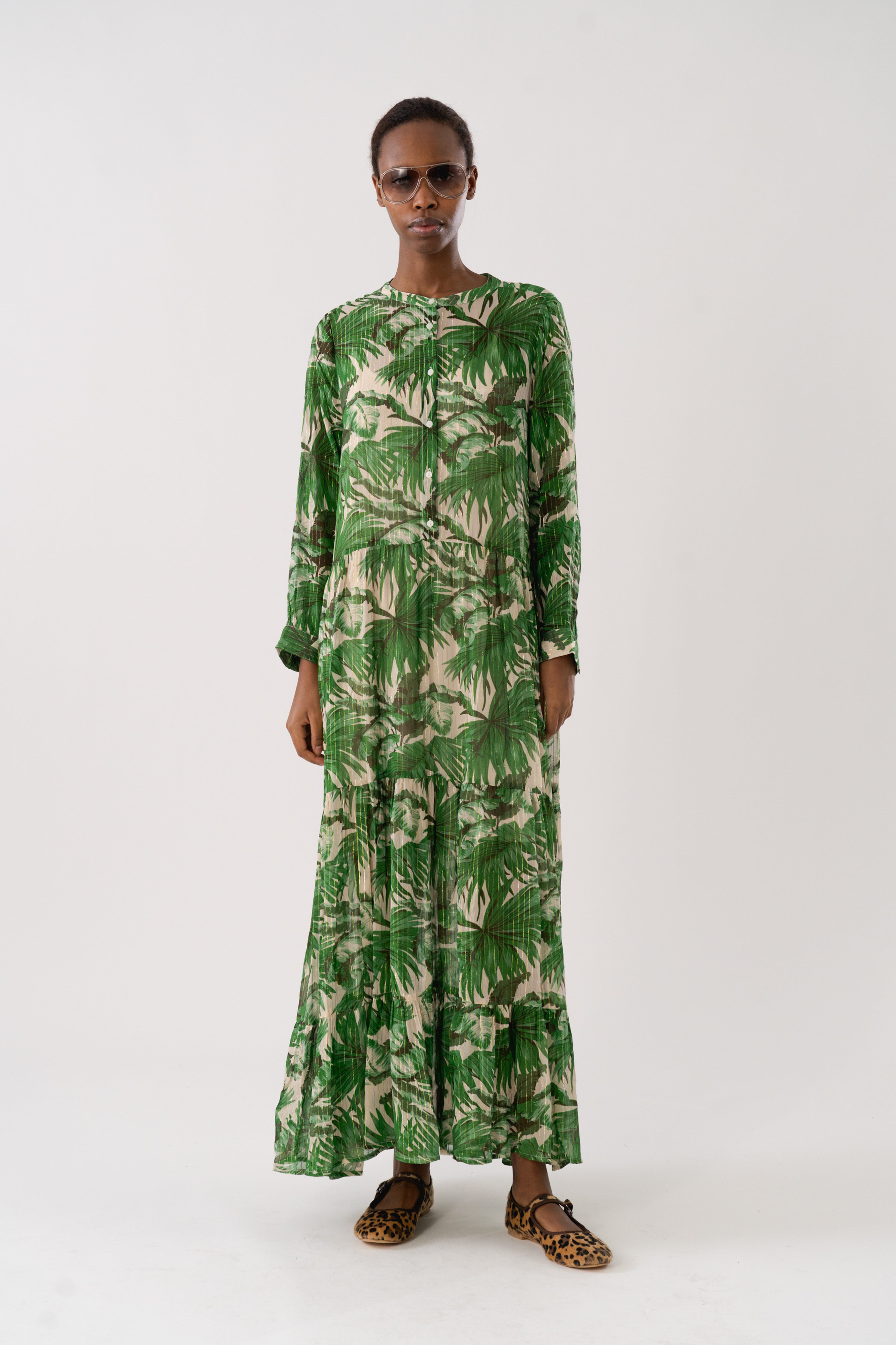 NeeLL Maxi Dress LS - Green