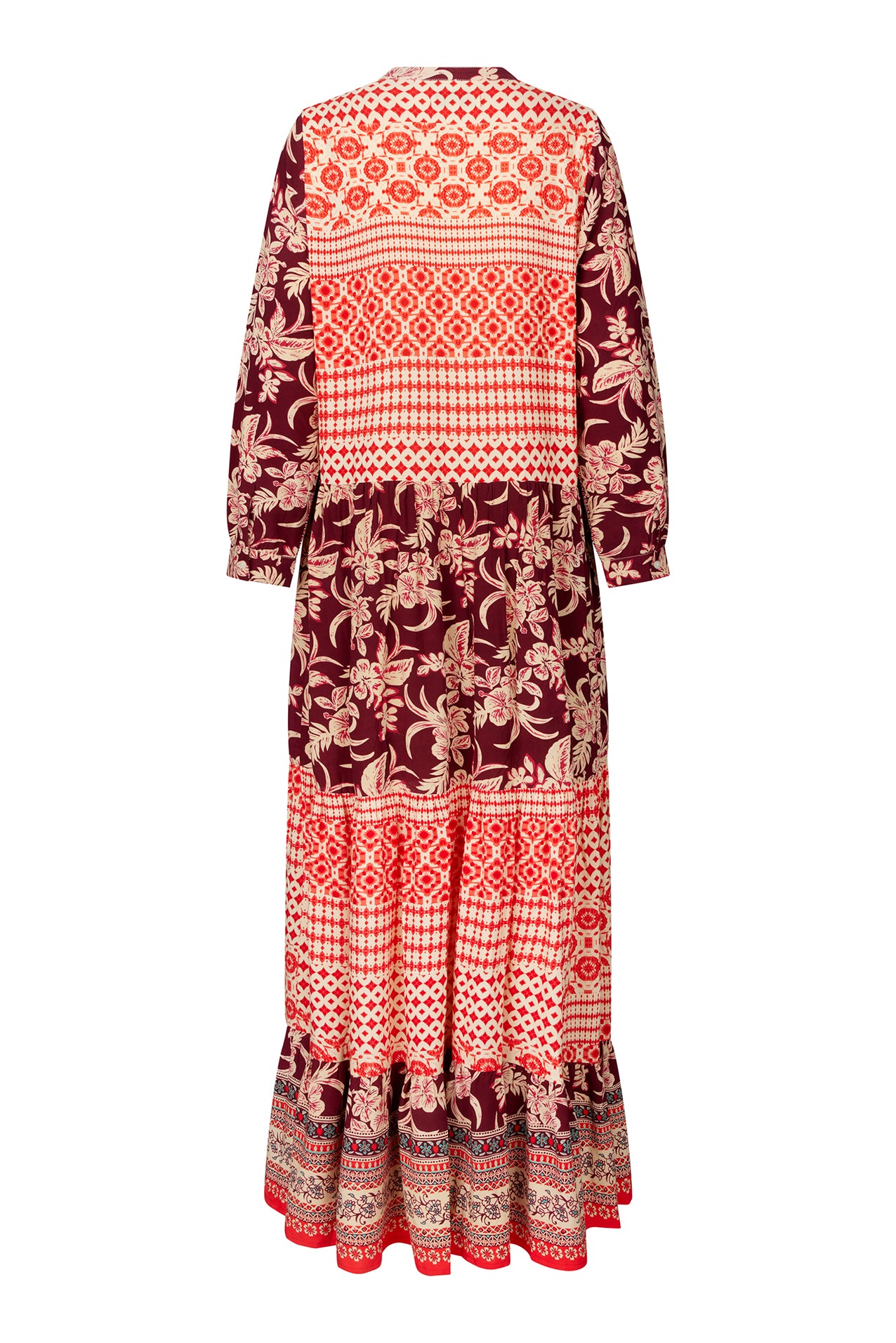 Lollys Laundry NeeLL Maxi Dress LS Dress Rot