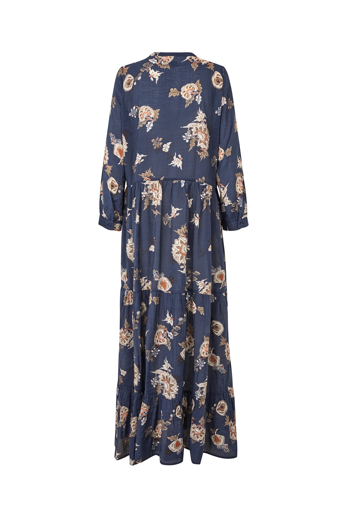Lollys Laundry NeeLL Maxi Dress LS Dress Dunkelblau