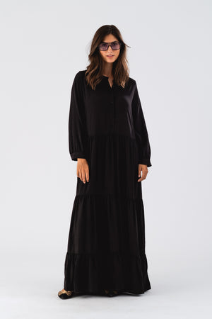 NeeLL Maxi Dress LS - Black