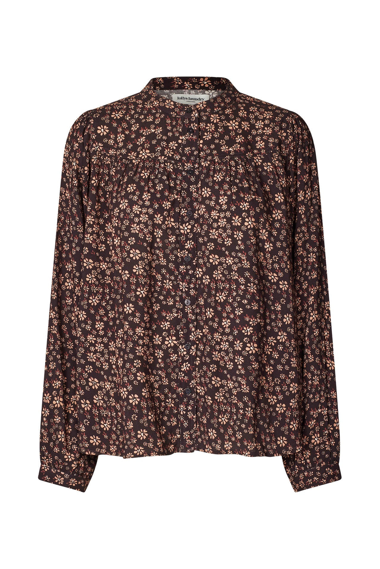 Lollys Laundry NickyLL Hemdbluse Shirt 87 Dark Mokka