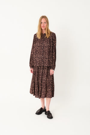 Lollys Laundry NickyLL Hemdbluse Shirt 87 Dark Mokka