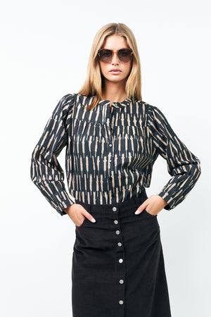 Lollys Laundry NickyLL Hemdbluse Shirt 99 Black