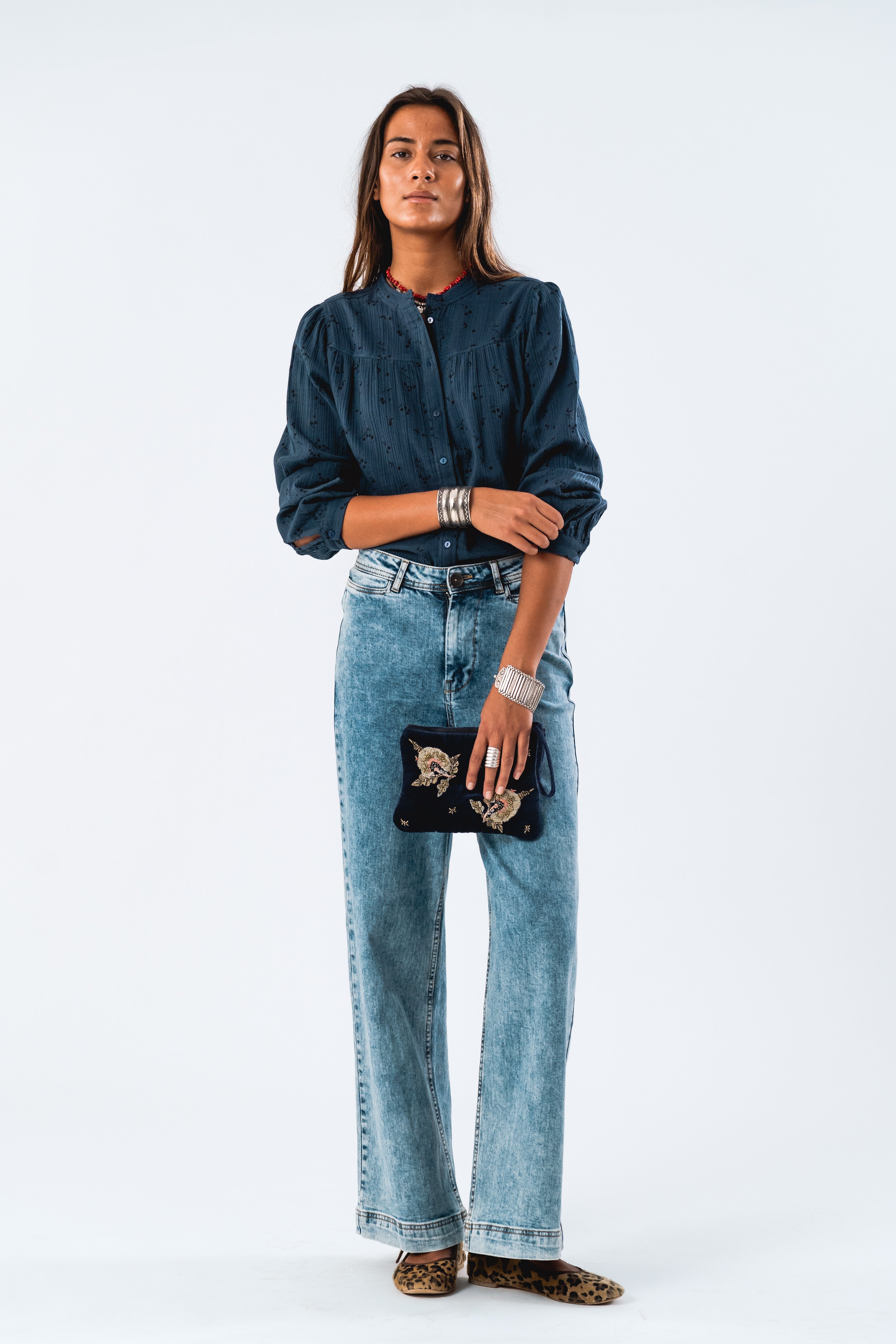 NickyLL Shirt LS - Dark Blue