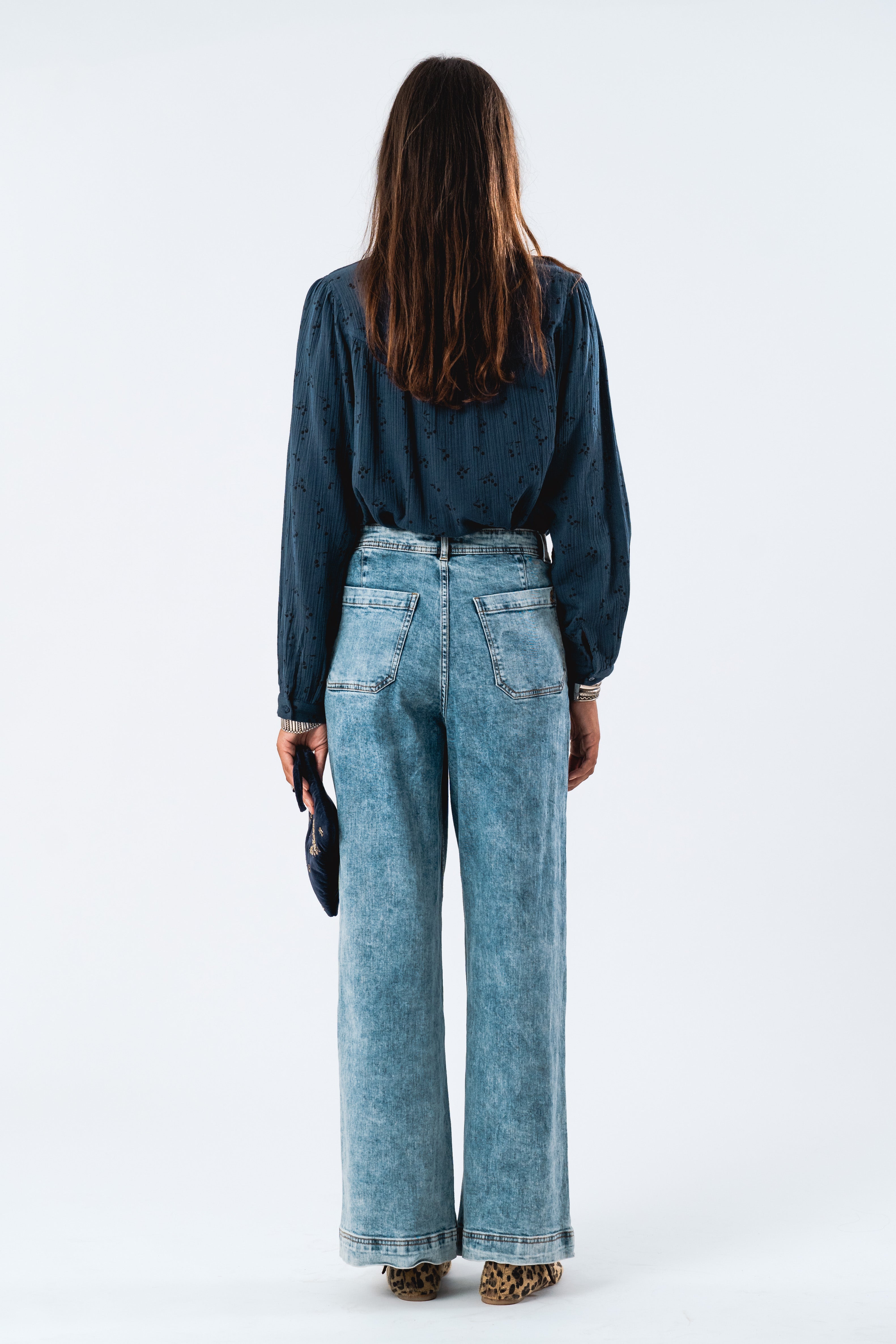 NickyLL Shirt LS - Dark Blue