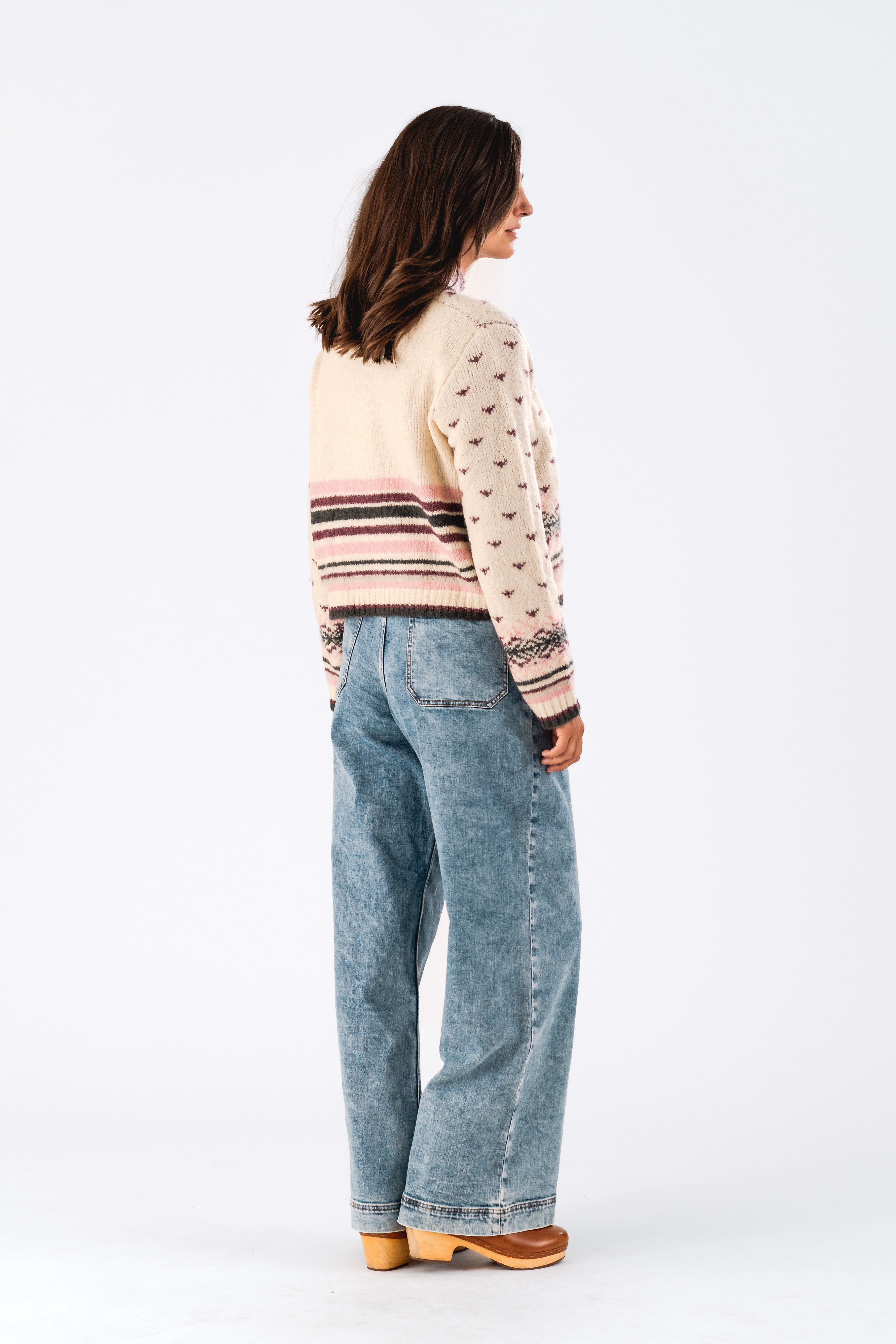 NinaLL Cardigan Knit LS - Creme