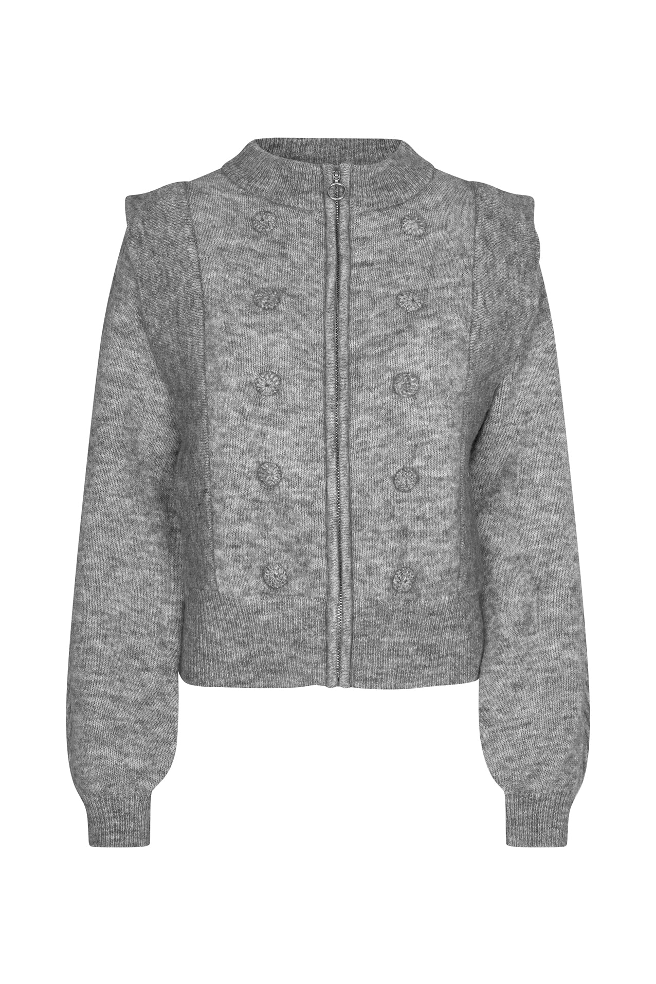 NoviaLL Cardigan - Light Grey Melange