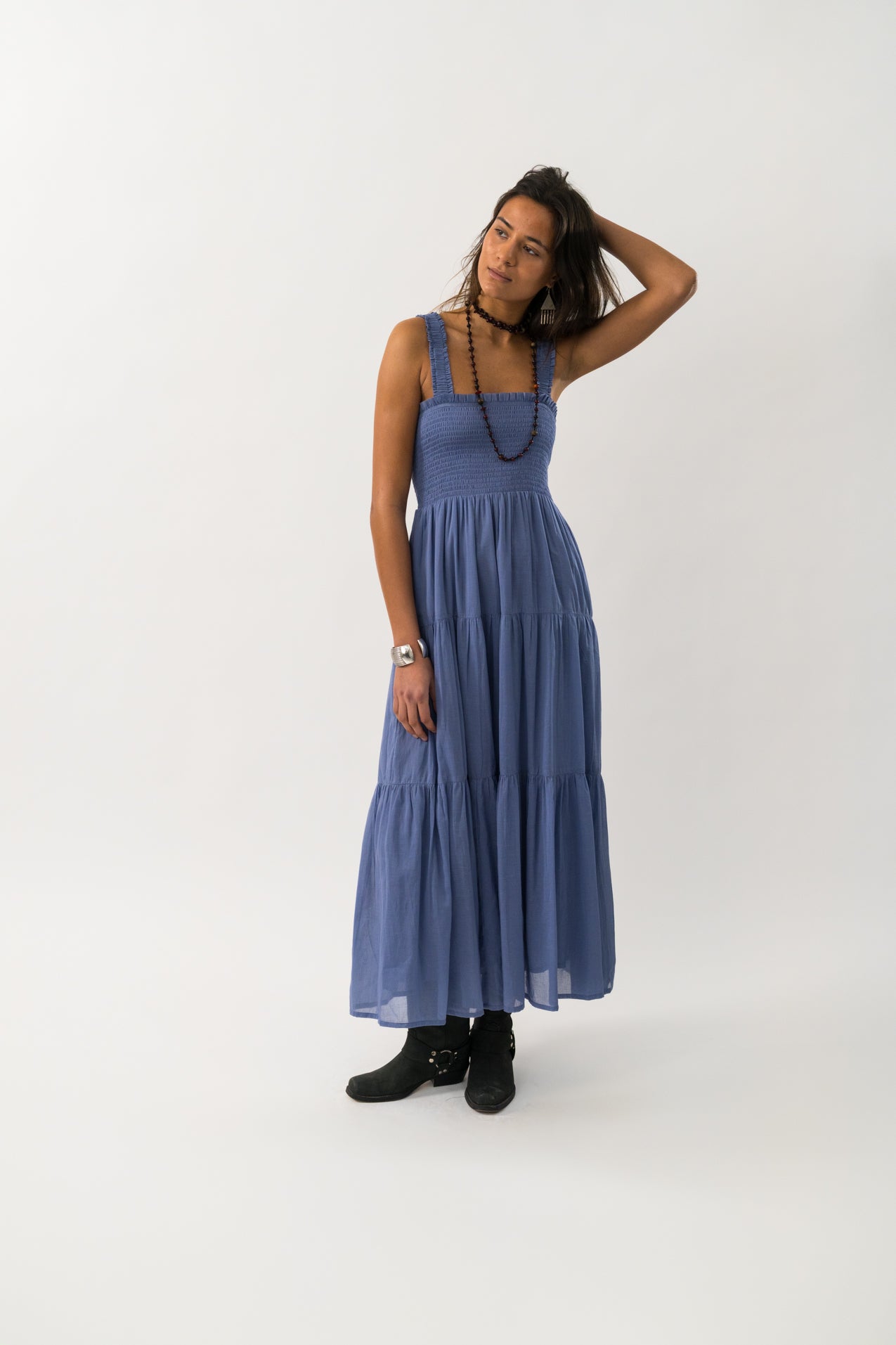 Lollys Laundry NudaLL Maxi Dress SL Dress 20 Blue