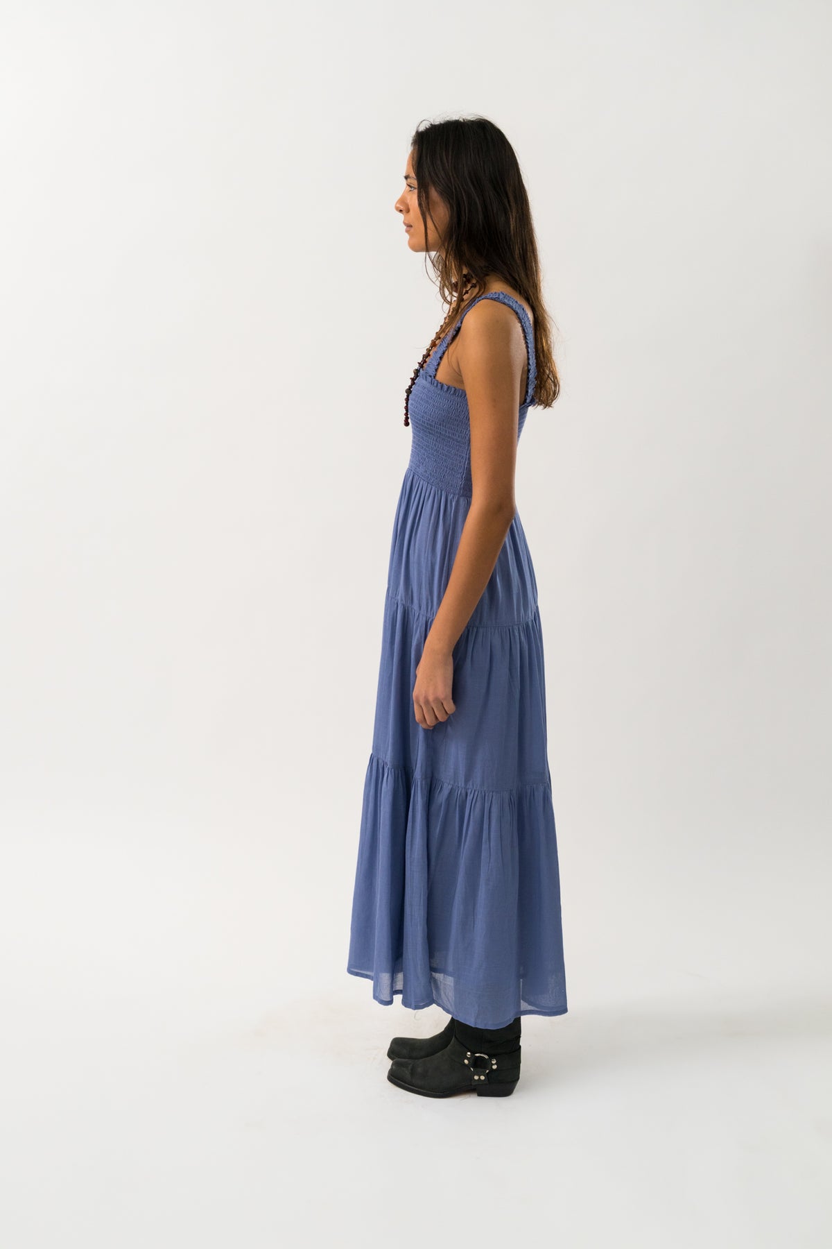 Lollys Laundry NudaLL Maxi Kleid Dress Blau