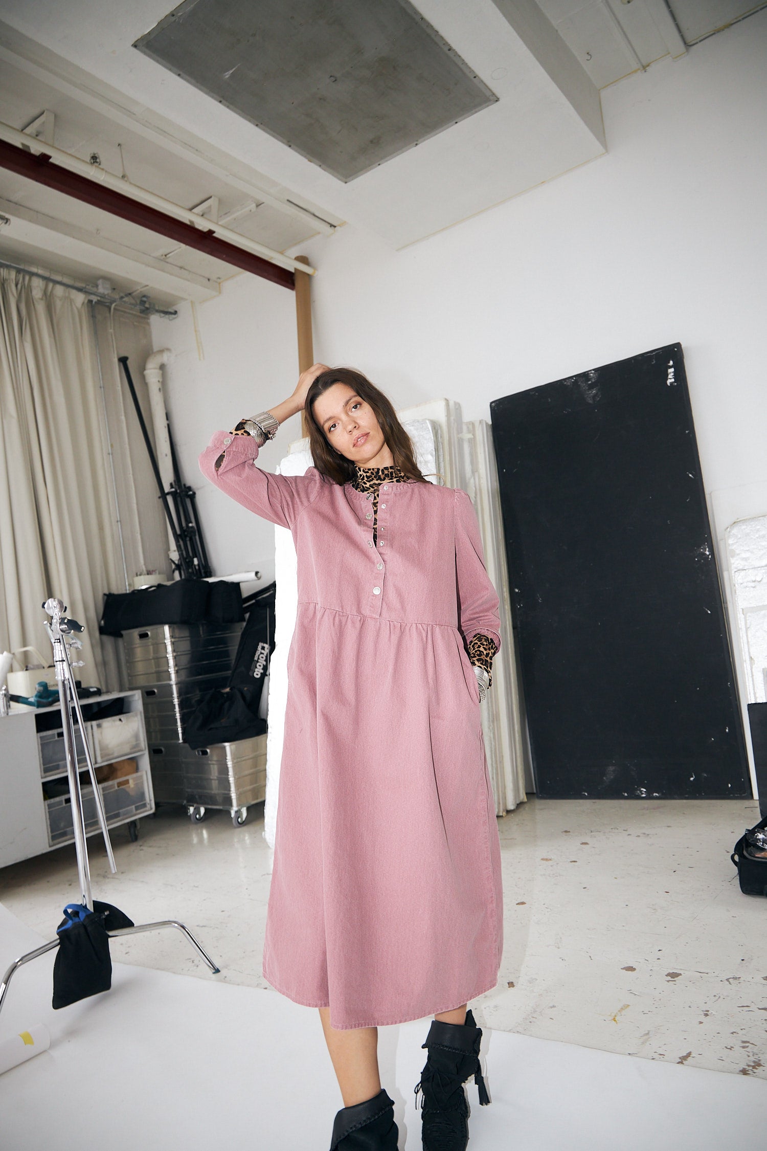 OliviaLL Midi Kleid - Plum