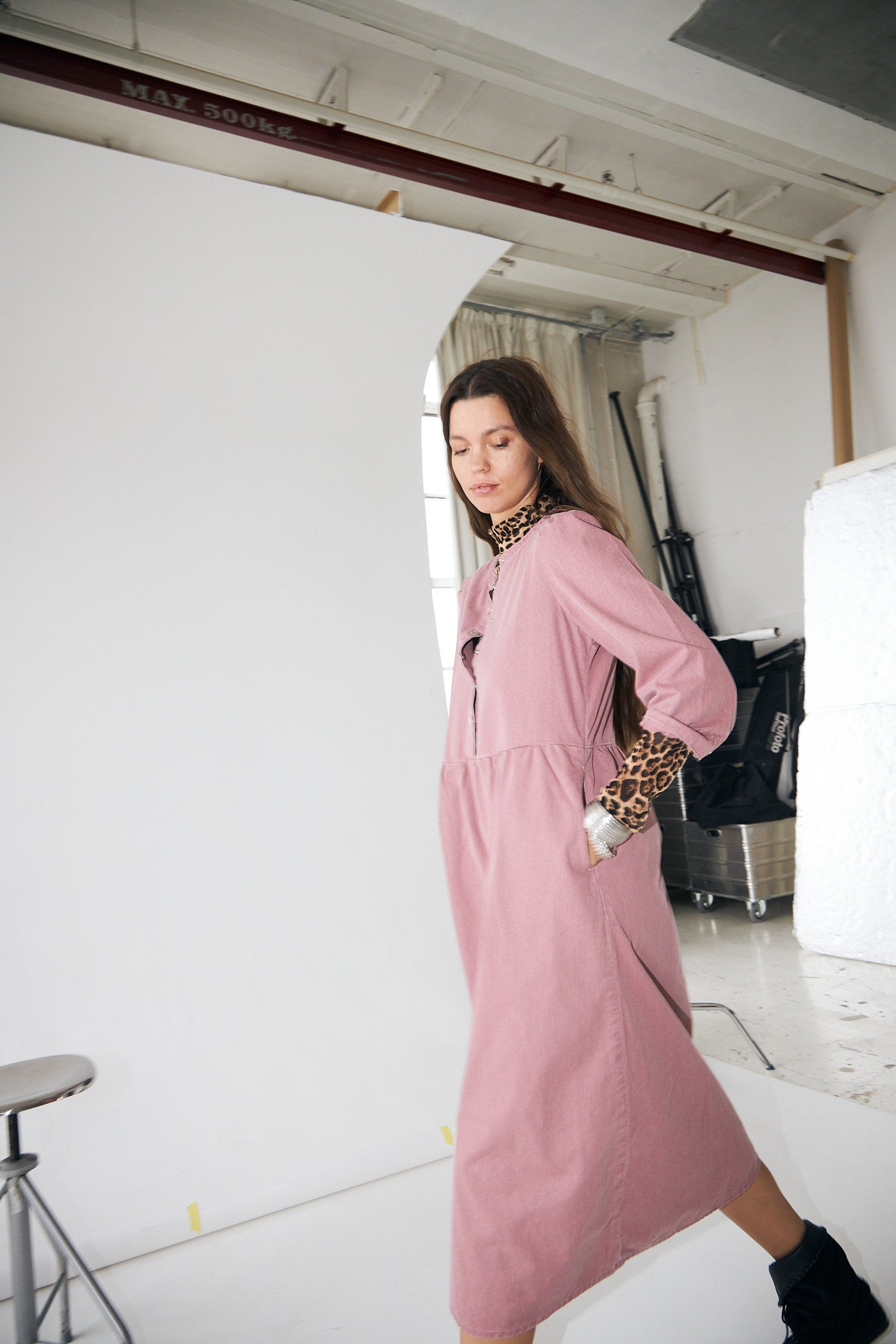 OliviaLL Midi Kleid - Plum