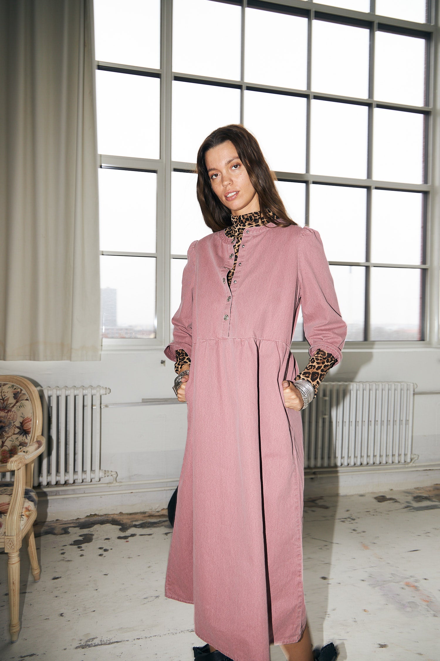 OliviaLL Midi Kleid - Plum