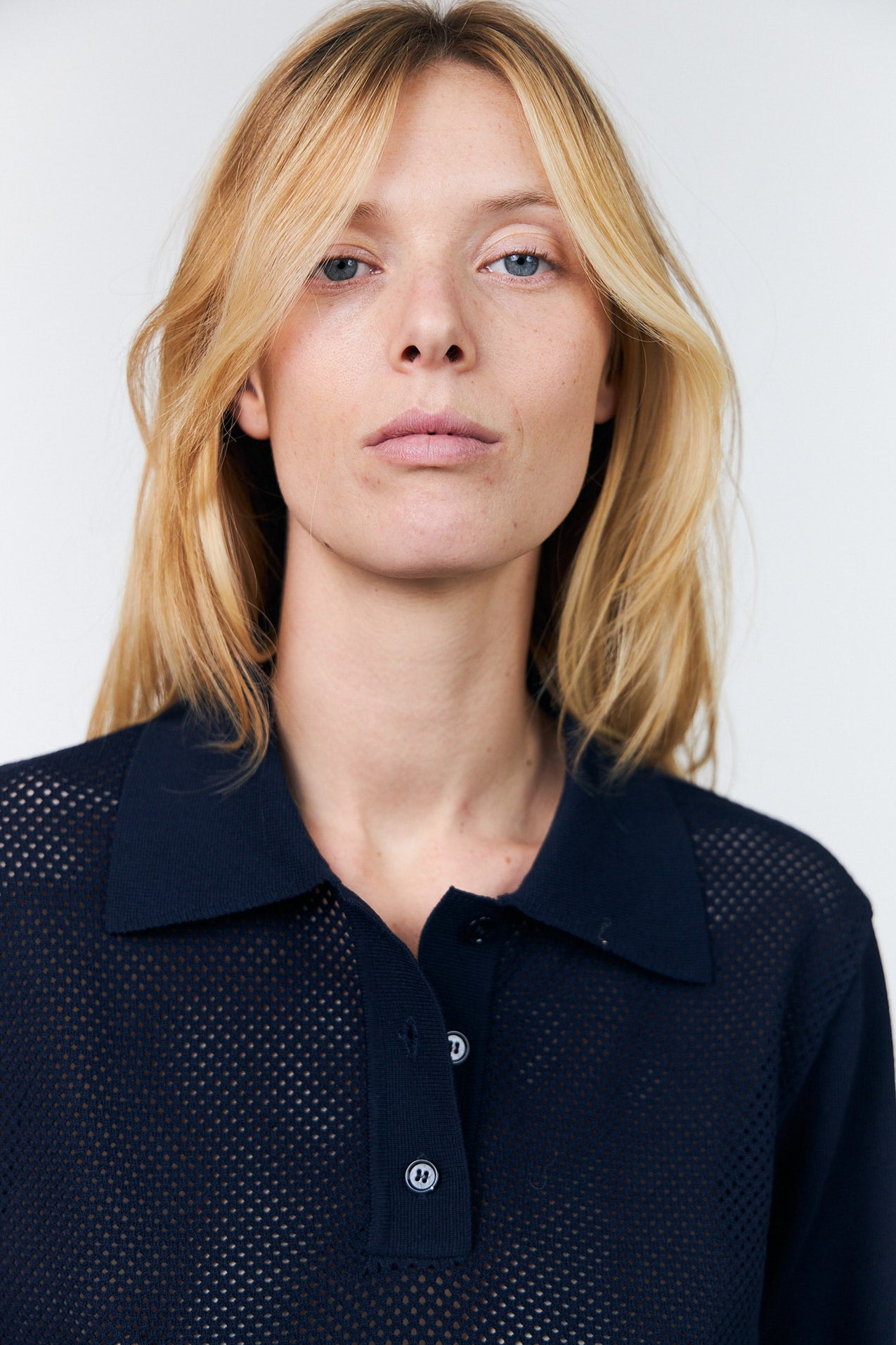 Lollys Laundry OpalLL Strickpolo Jumper Dunkelblau