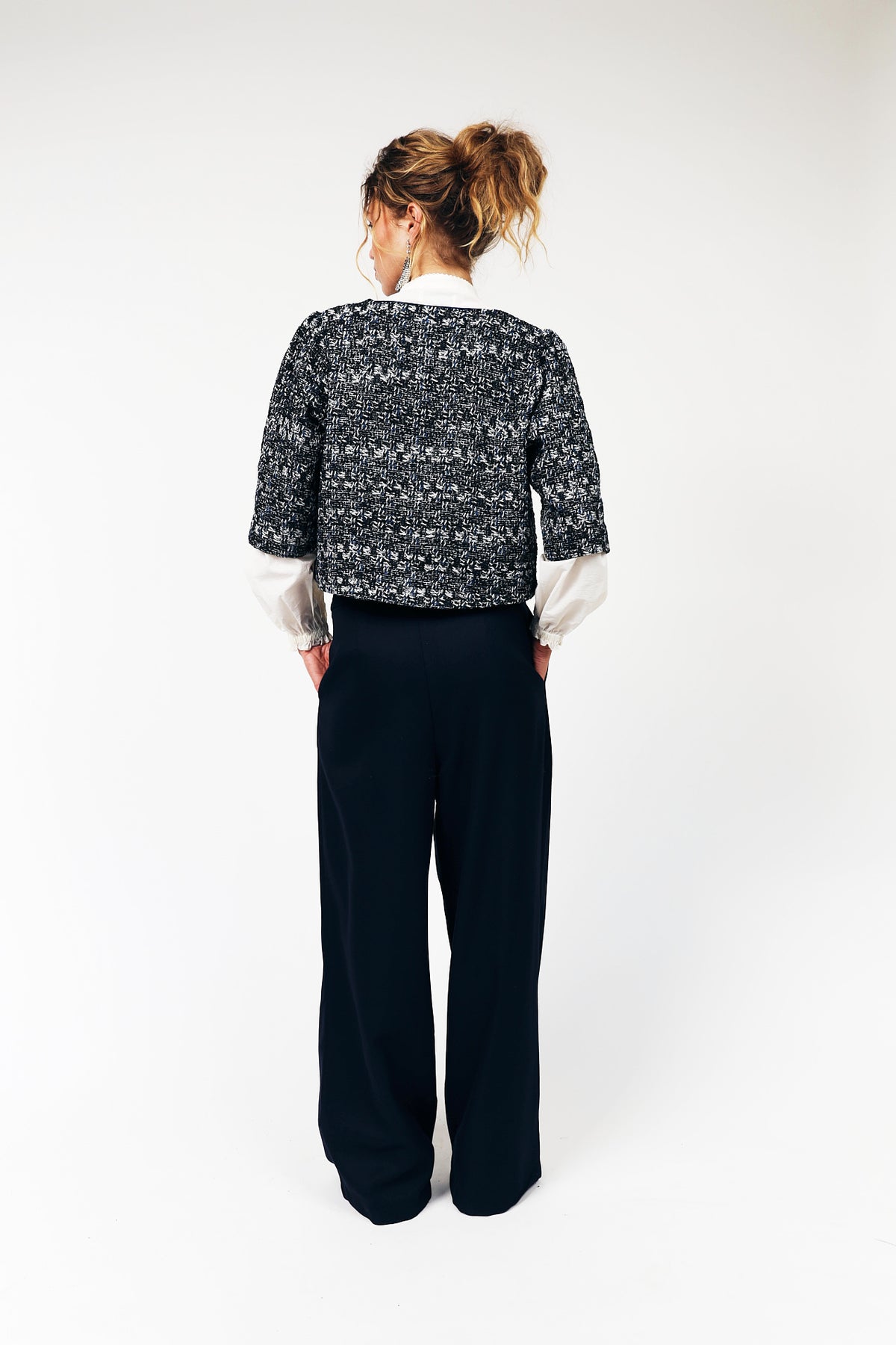 Lollys Laundry OrieLL Bluse mit Stehkragen Jacket Dunkelblau